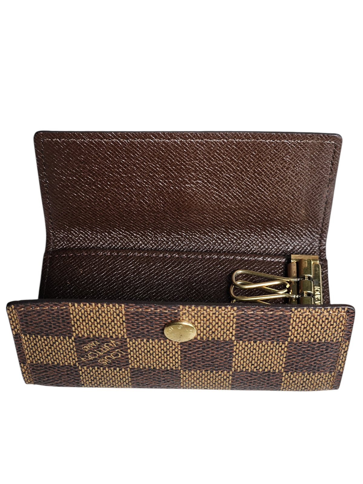 Louis Vuitton Damier Ebene Canvas 4 Ring Key Case