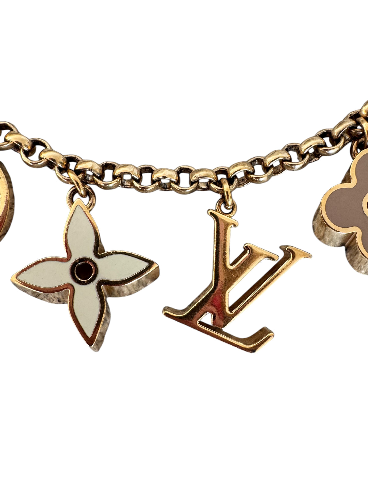 Louis Vuitton Gold Fleur de Monogram Bag Charm 2014