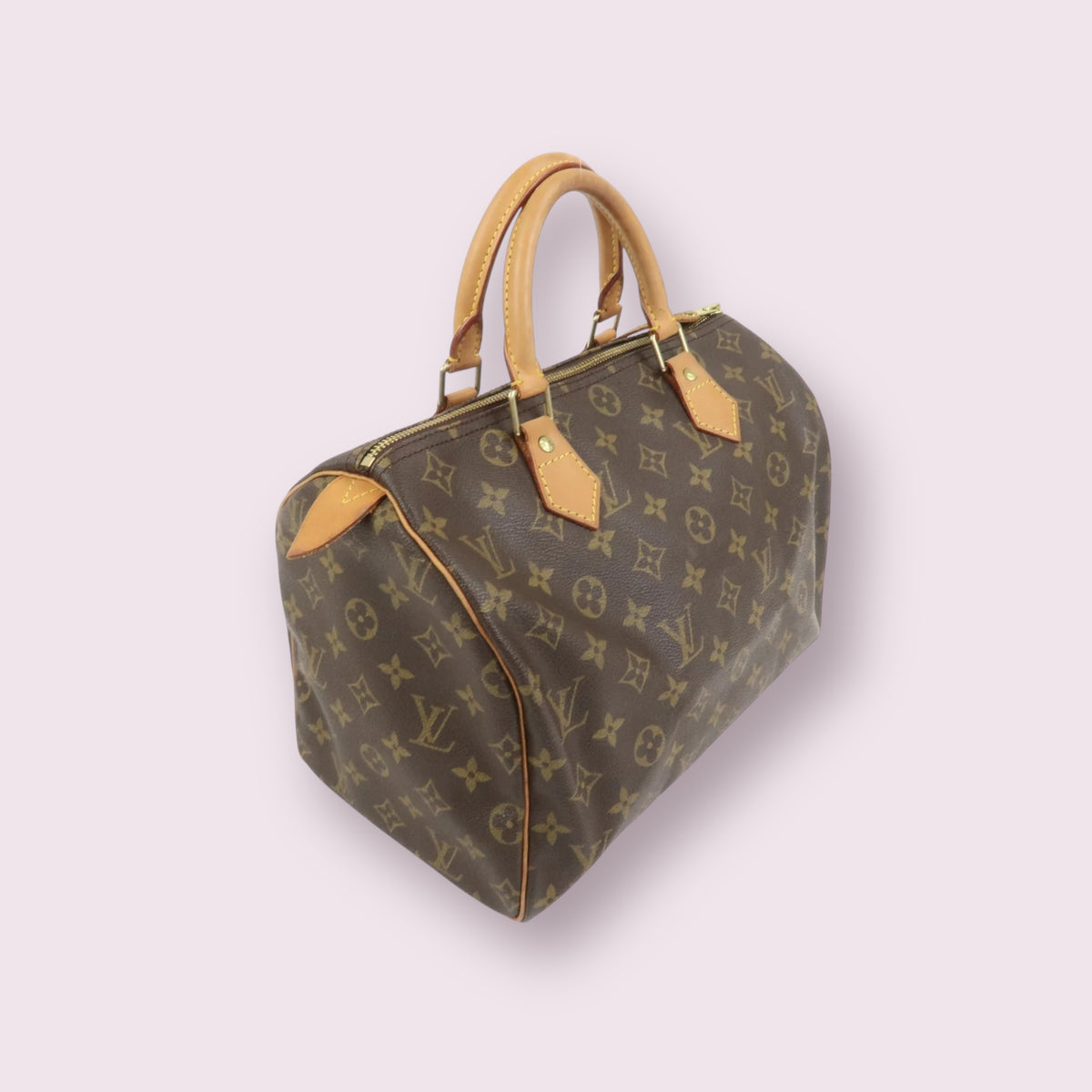 Louis Vuitton Monogram Canvas Speedy 30 w/ Lock & Key 1999