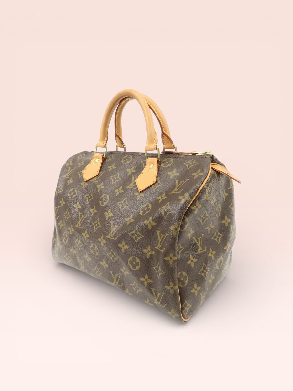 Louis Vuitton Monogram Canvas Speedy 30 2002 w/ Lock & Key