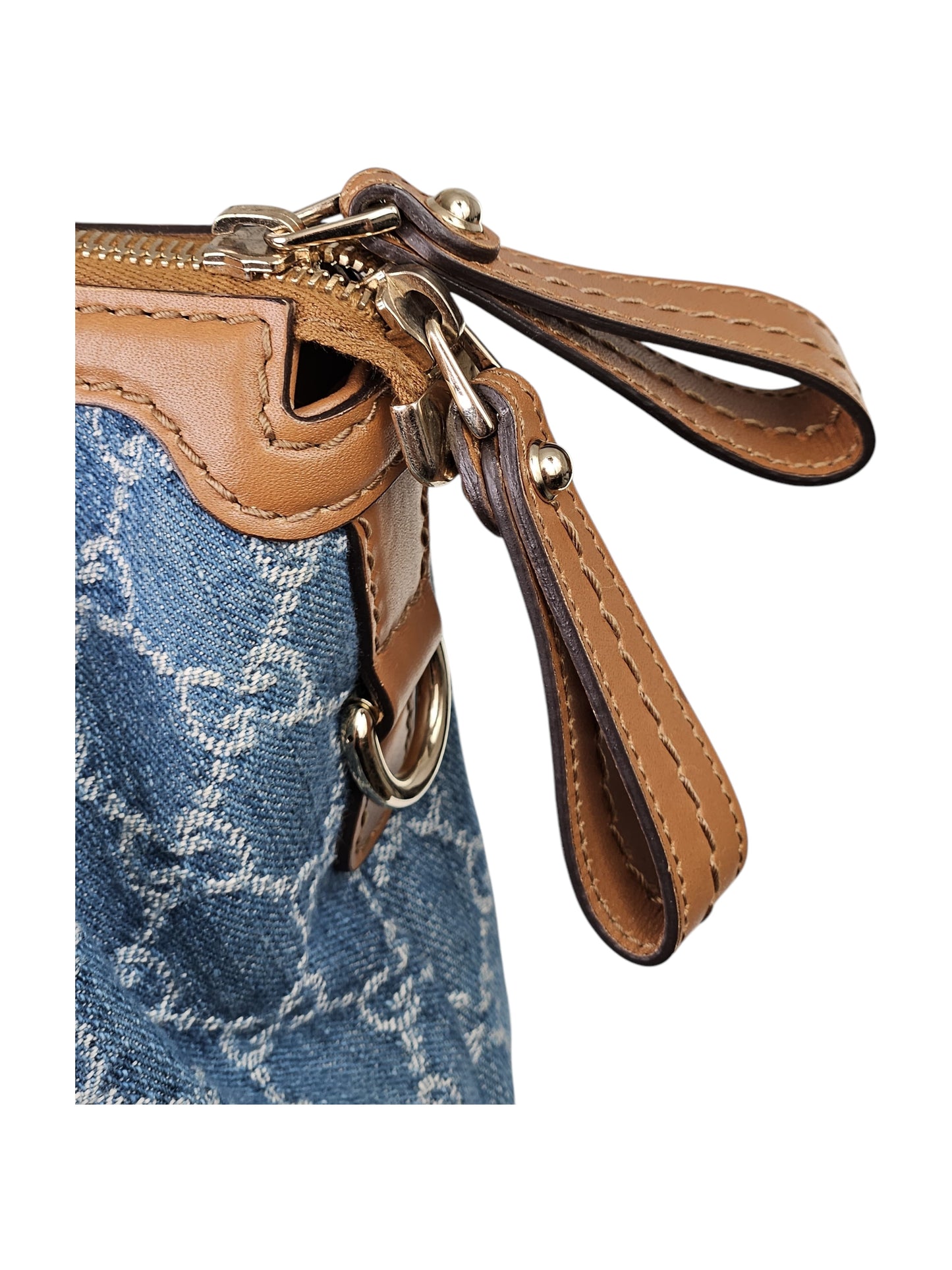 Gucci Denim Sukey 2 way Handbag