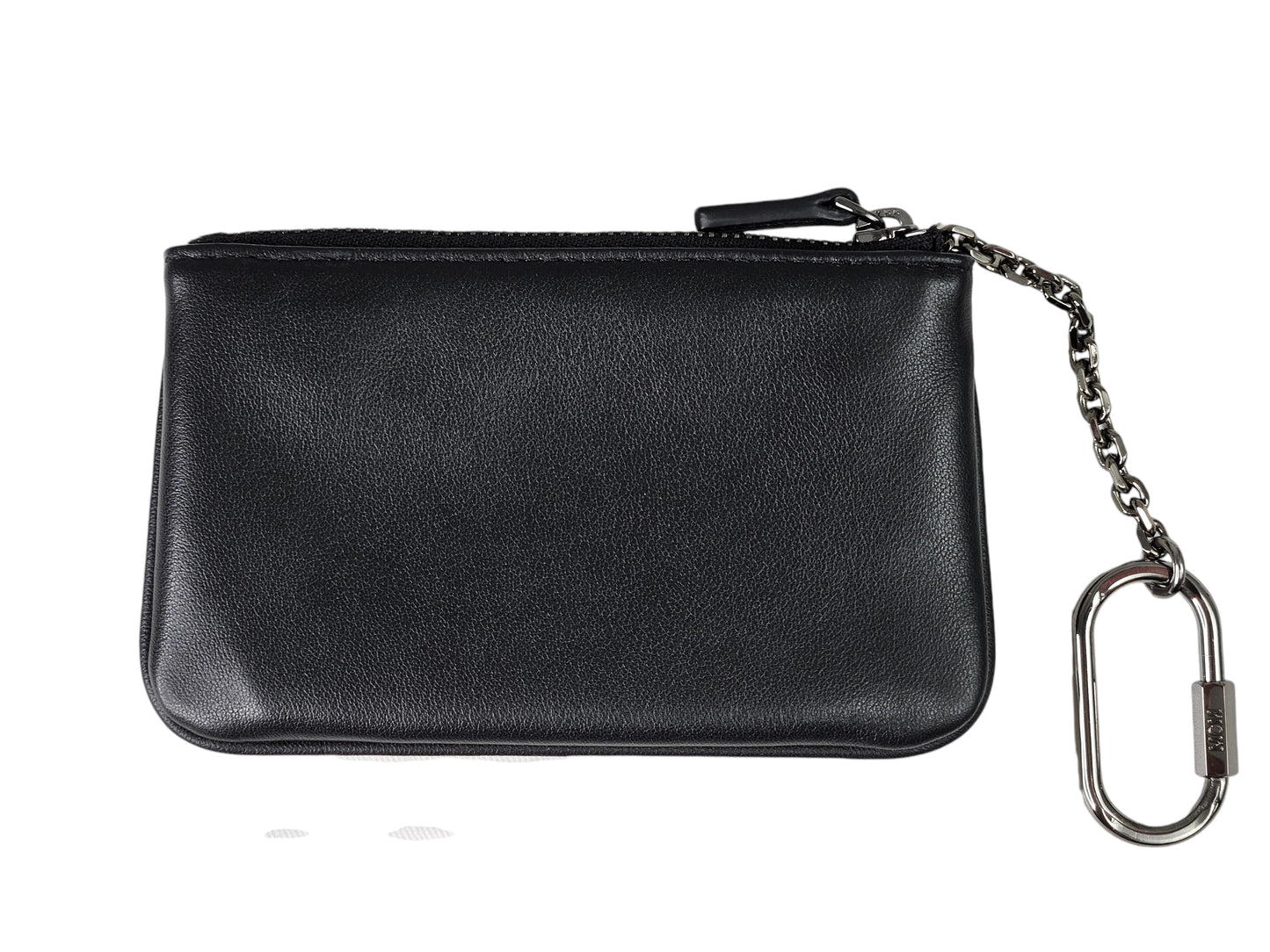 MCM Napa Leather Logo Embossed Zip Pouch