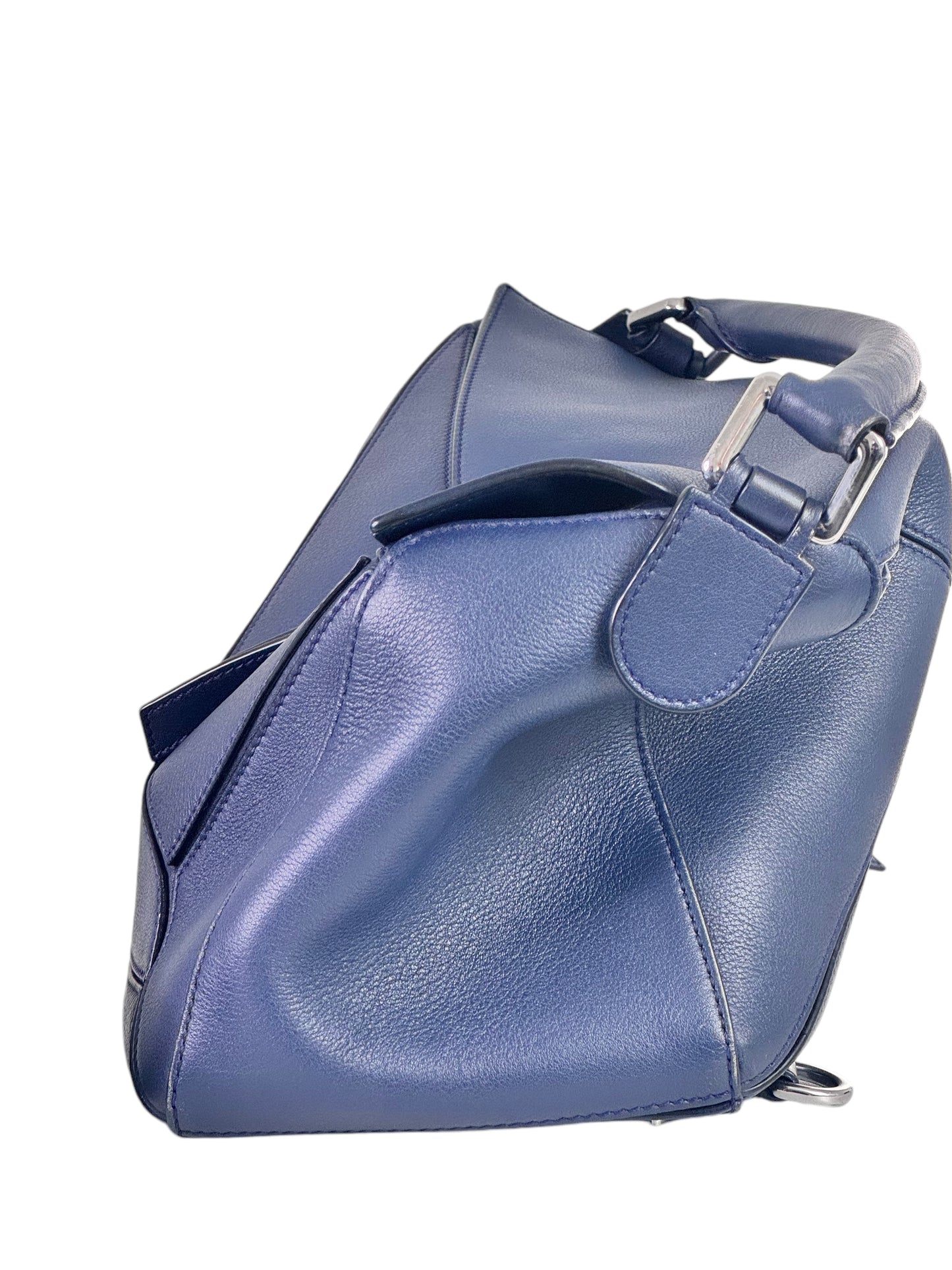 Loewe Calfskin Leather Medium Puzzle Bag (Marine)