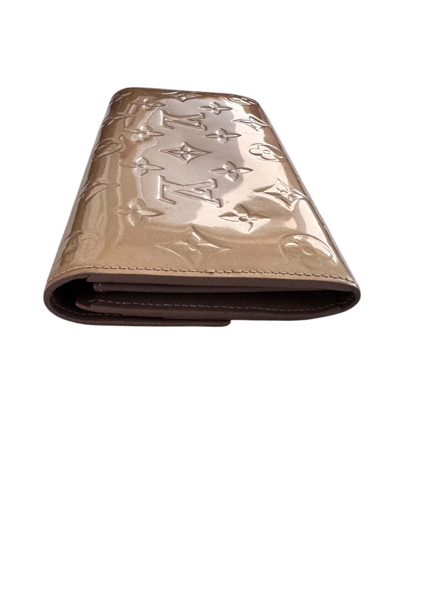 Louis Vuitton Monogram Vernis Wallet (Gold/Brown)