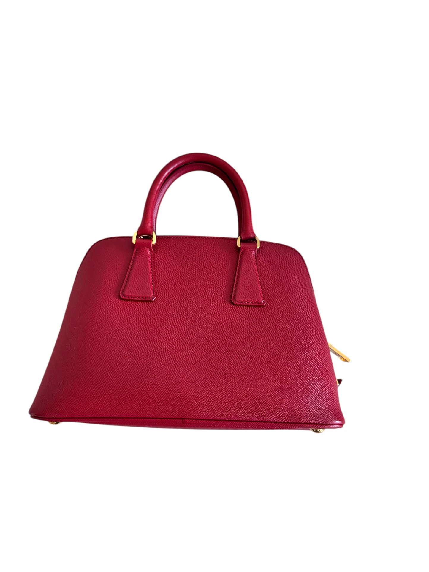 Prada Saffiano Leather Promenade 2way Tote Bag (RED)