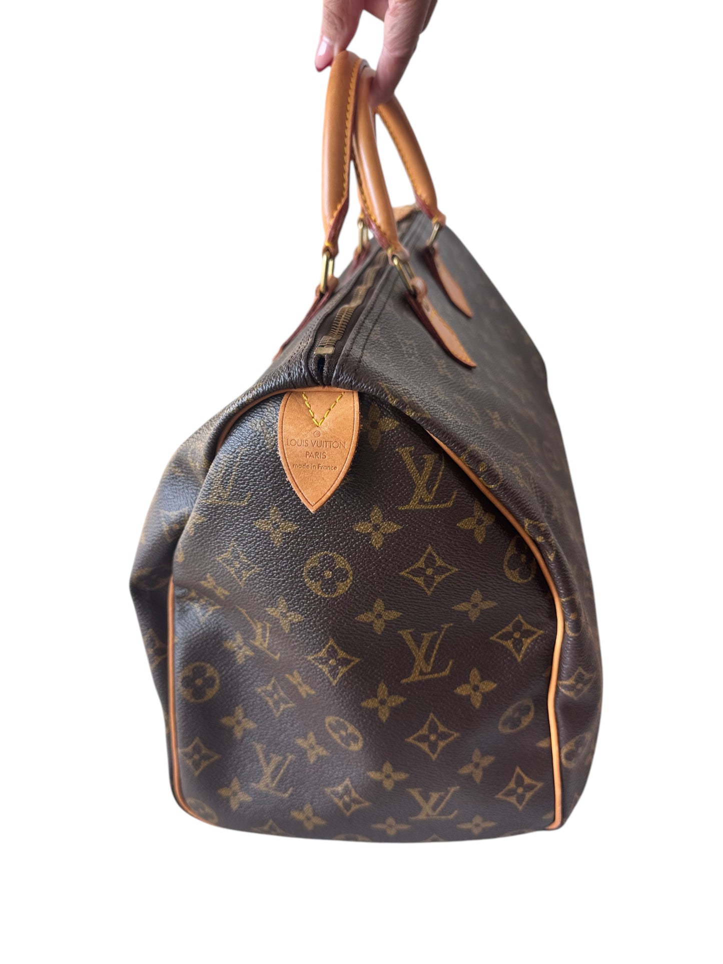 Louis Vuitton Monogram Canvas Speedy 40 from 1992 w/Lock & Key