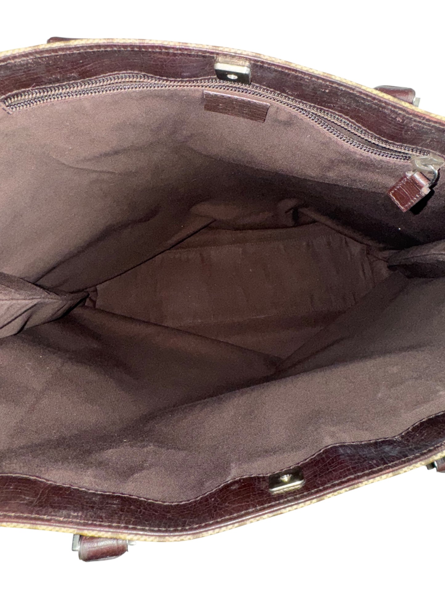 Gucci GG Supreme Vertical Tote (Brown)
