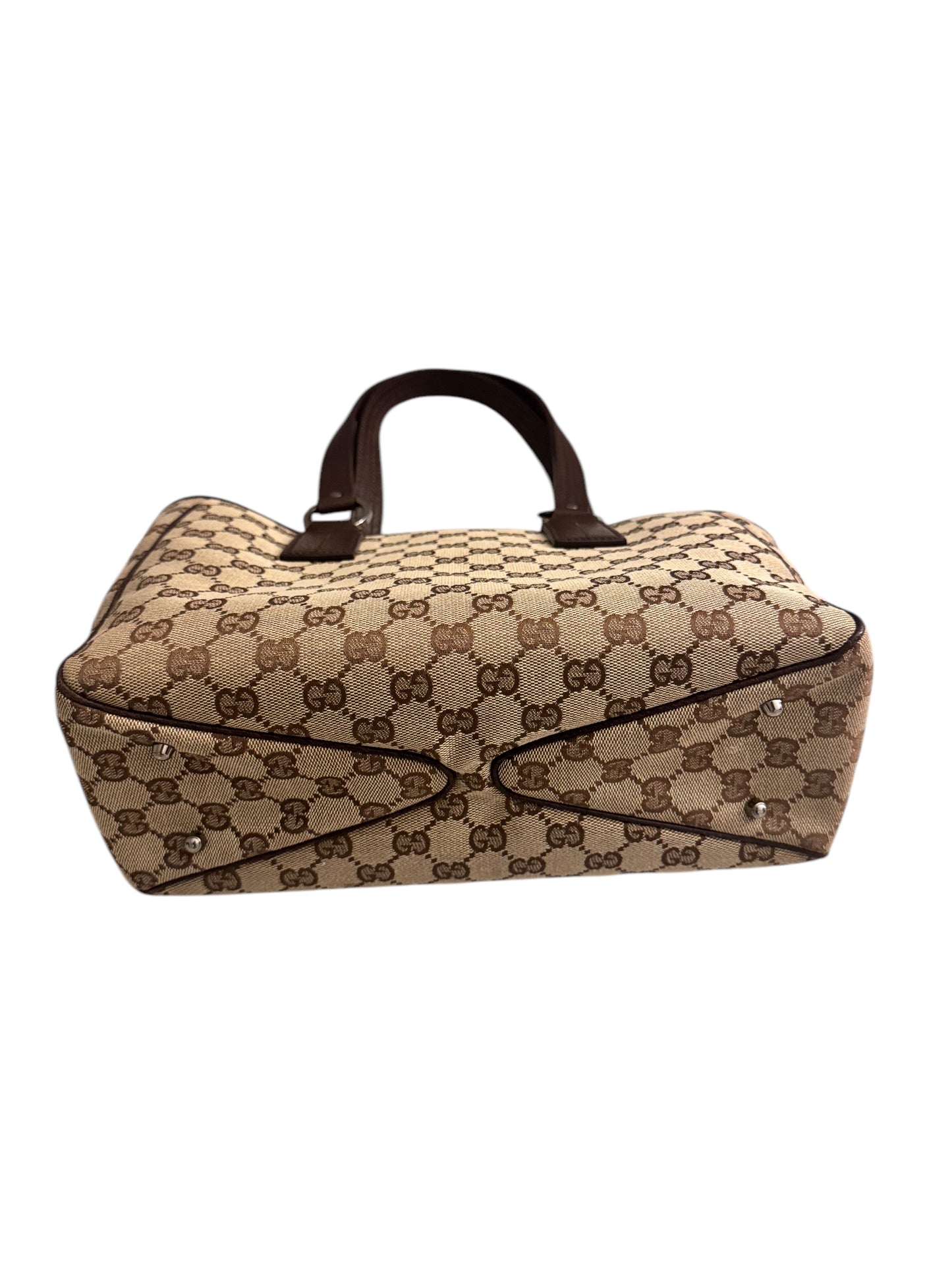 Gucci GG Canvas O Ring Tote Brown