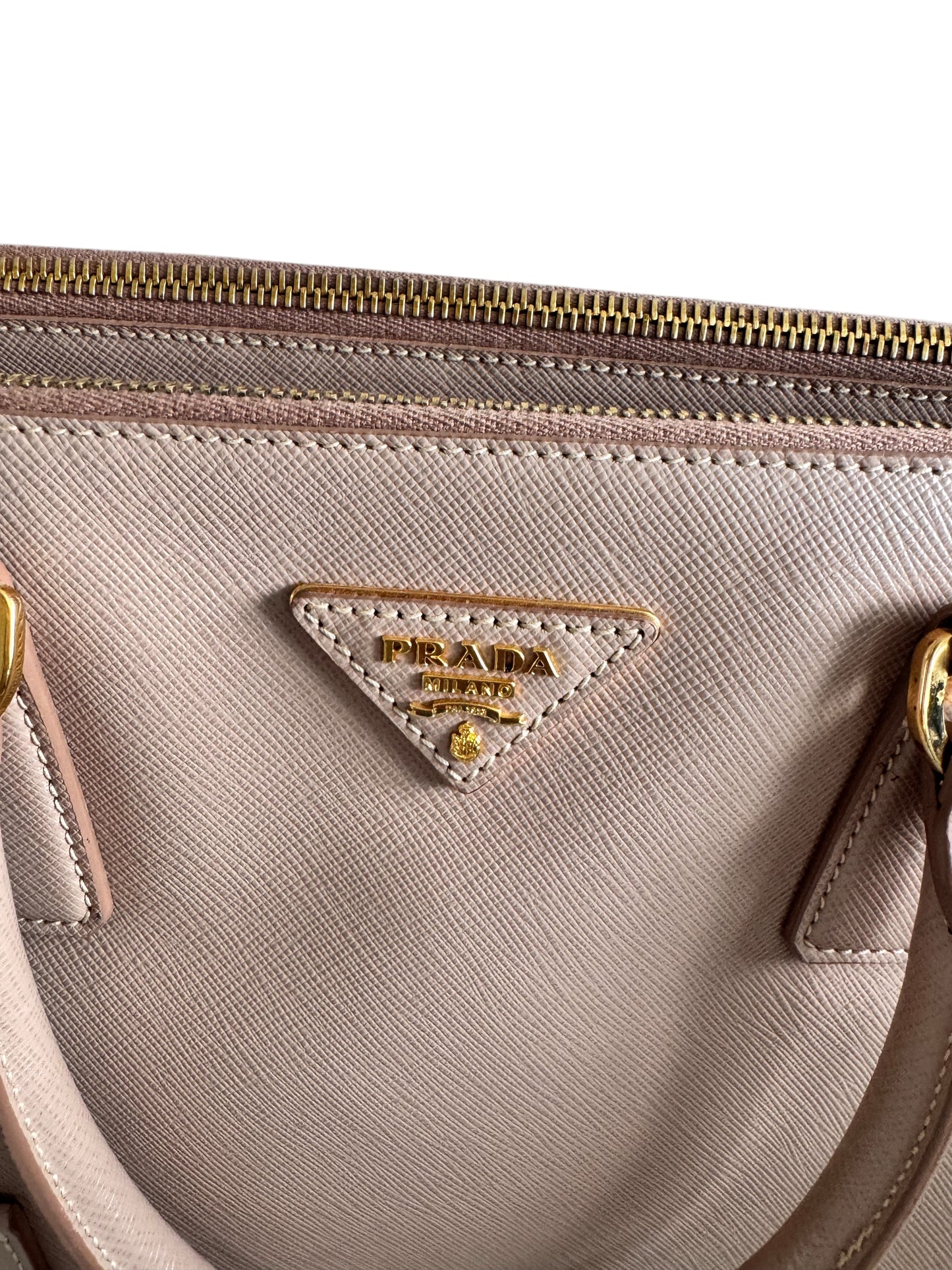 Prada Saffiano Leather Galleria Double Zip Tote 2way