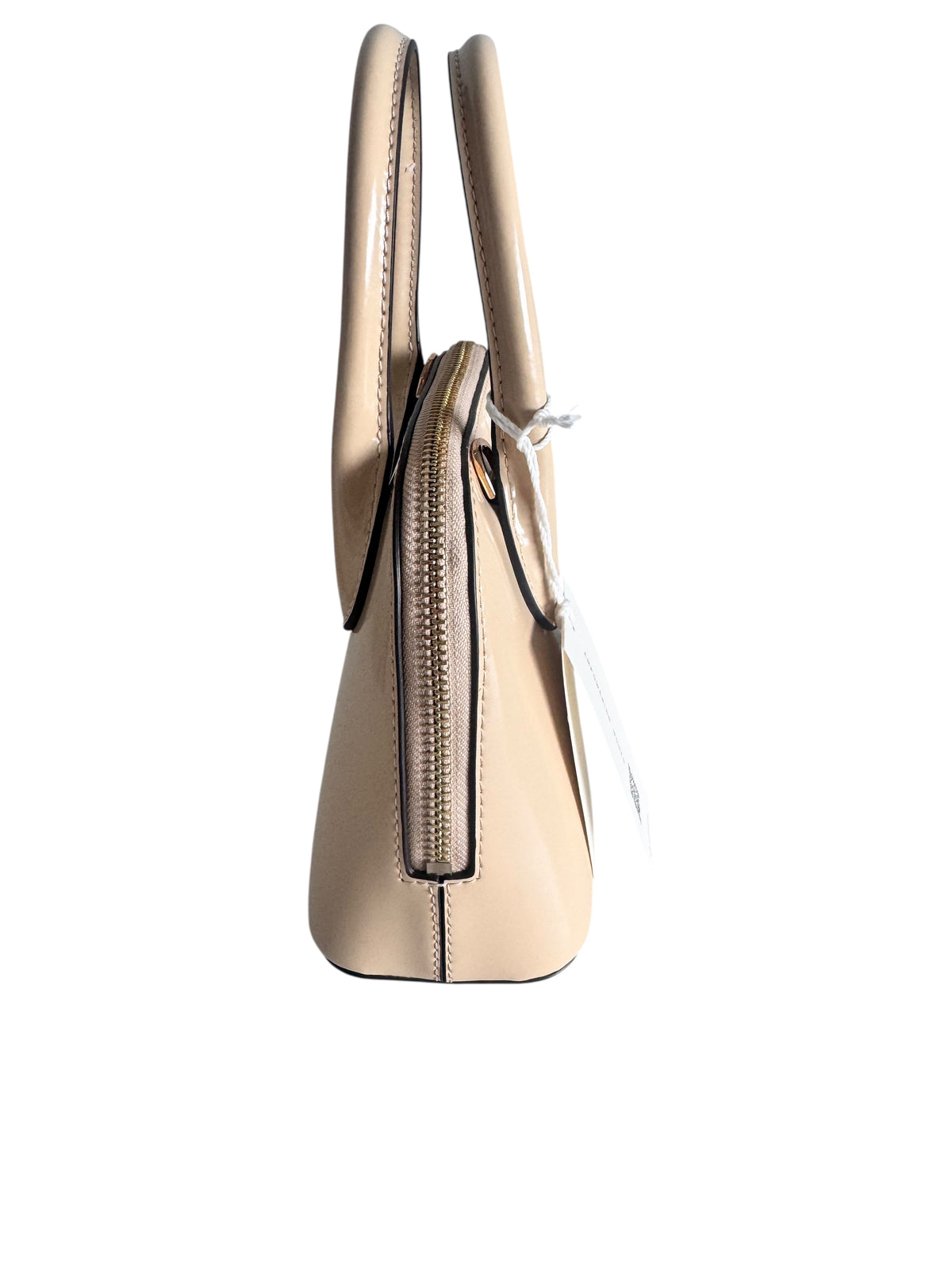 Tory Burch Emerson Patent Mini Dome Satchel (Soft Serve)