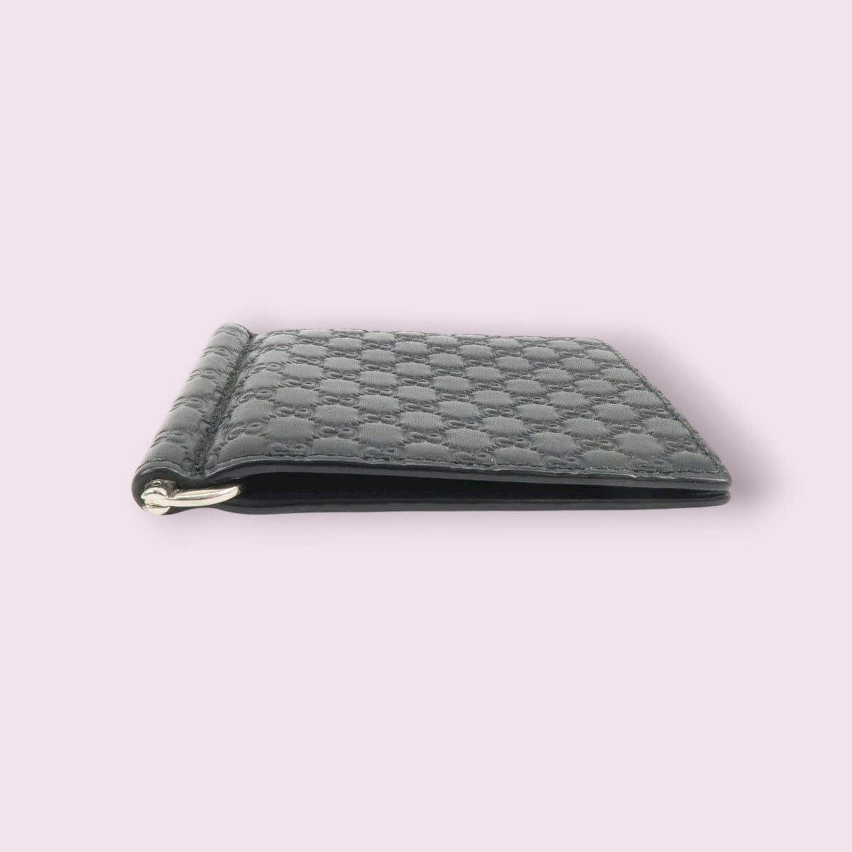 GUCCI Micro Guccissima Leather Bi-fold Wallet Card Case