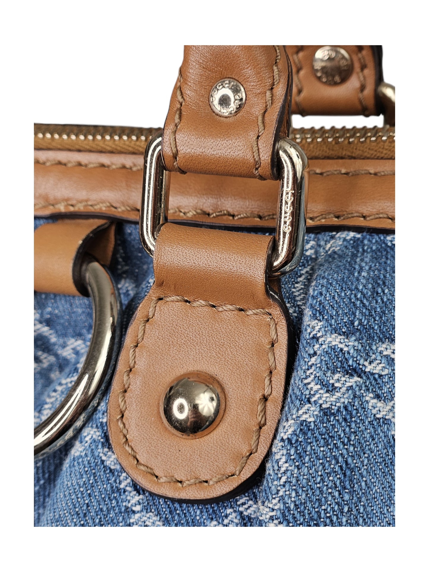 Gucci Denim Sukey 2 way Handbag