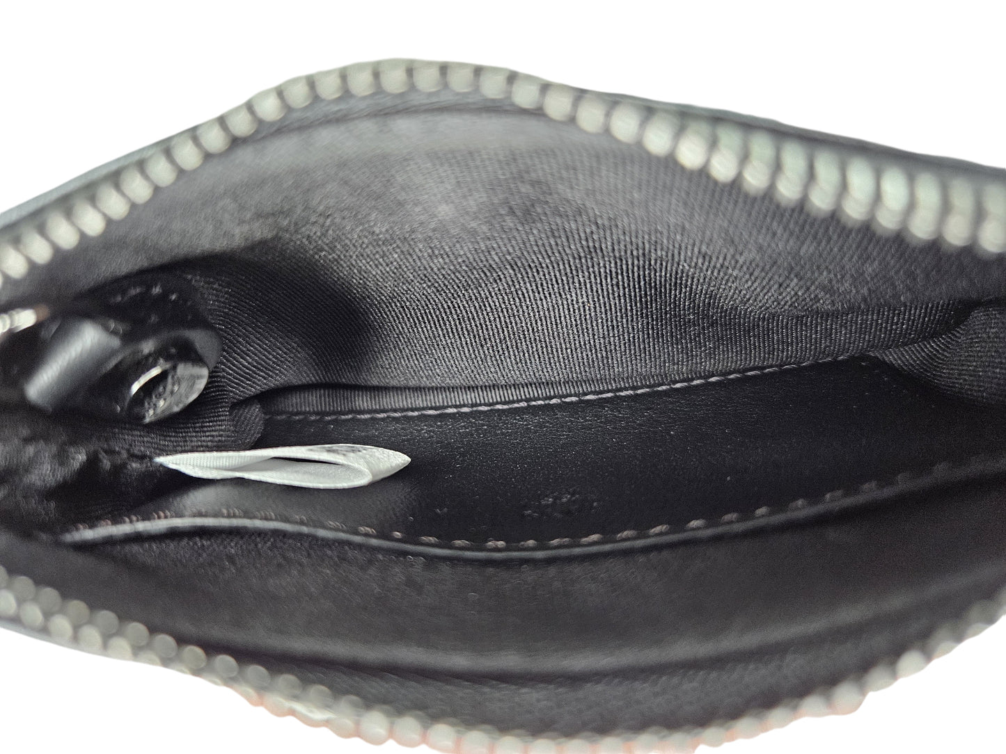 MCM Napa Leather Logo Embossed Zip Pouch