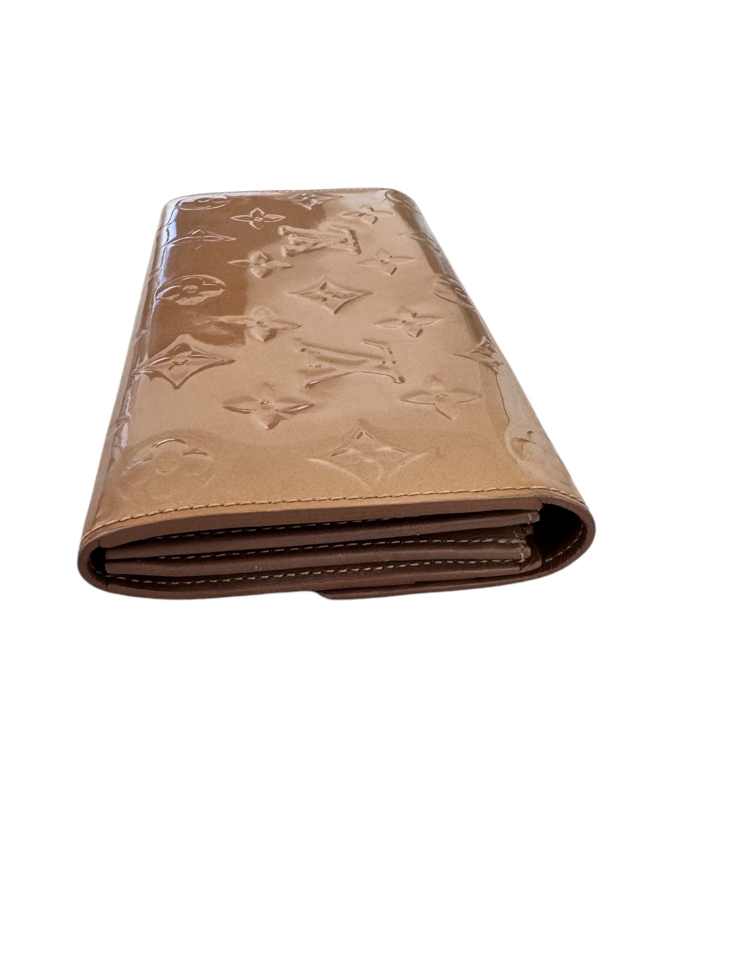 Louis Vuitton Monogram Vernis Wallet (Gold/Brown)