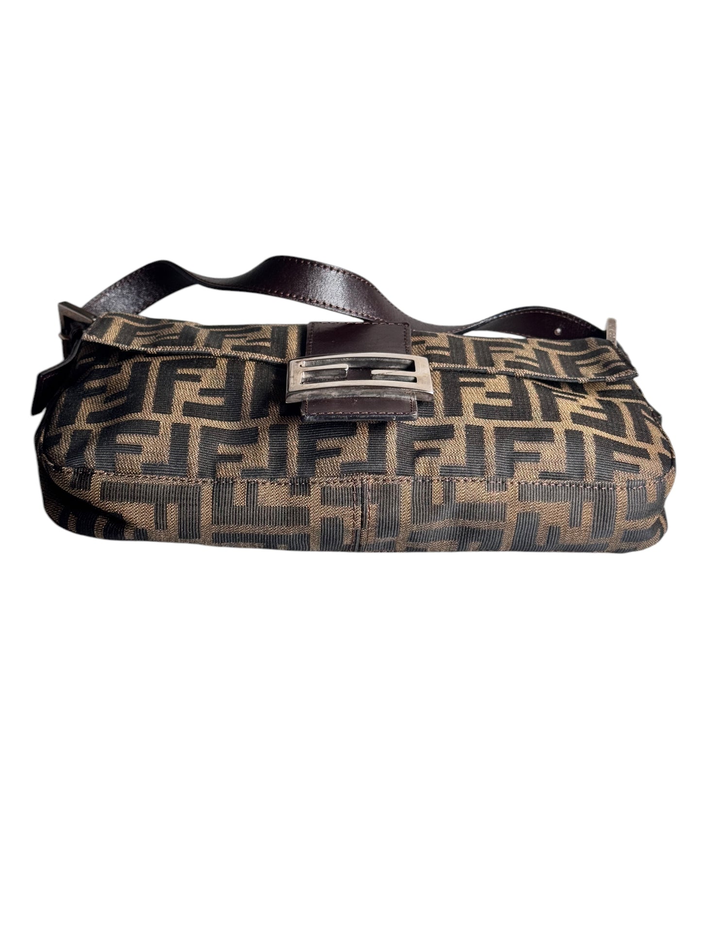 Fendi Zucca Mama Baguette Shoulder Bag 1990's-2000's