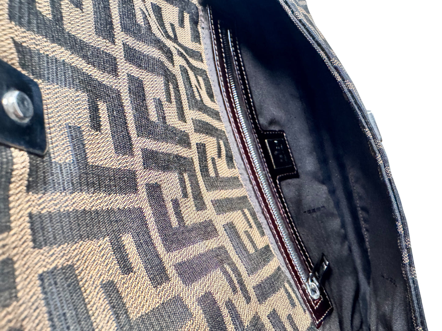 Fendi Zucca Baguette Shoulder Bag