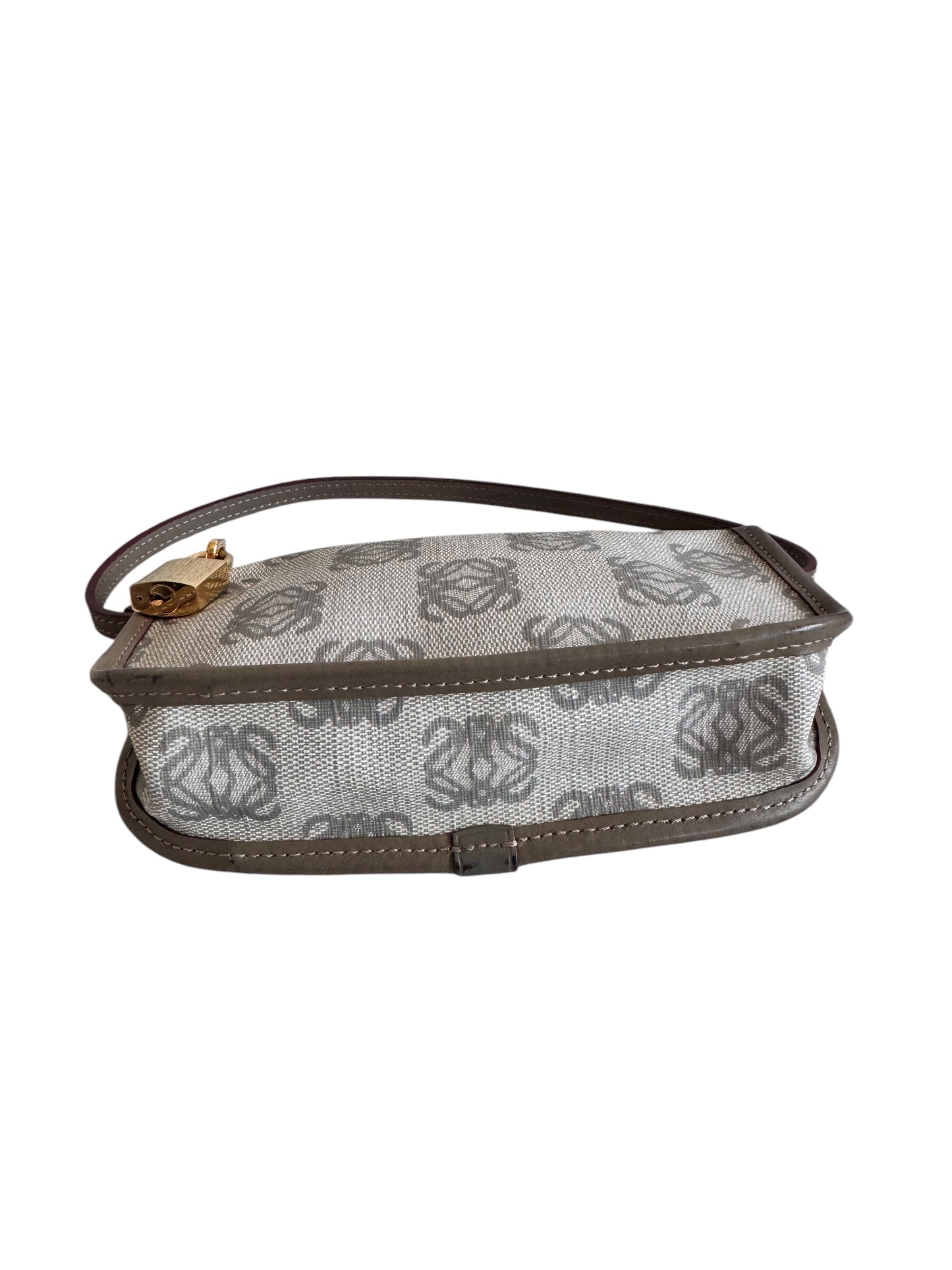 Loewe Anagram Logo Canvas Pochette (Gray)