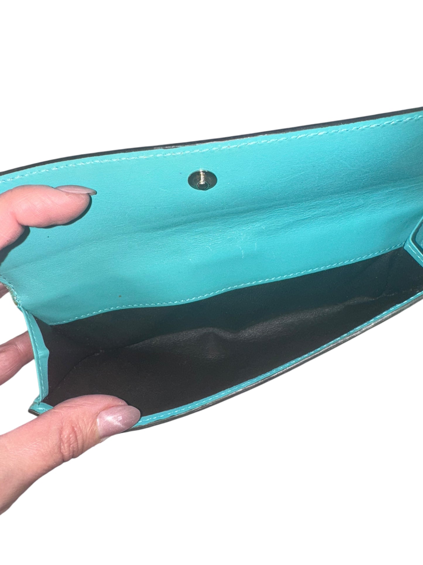 Gucci GG Supreme Long Wallet (Blue) with Box