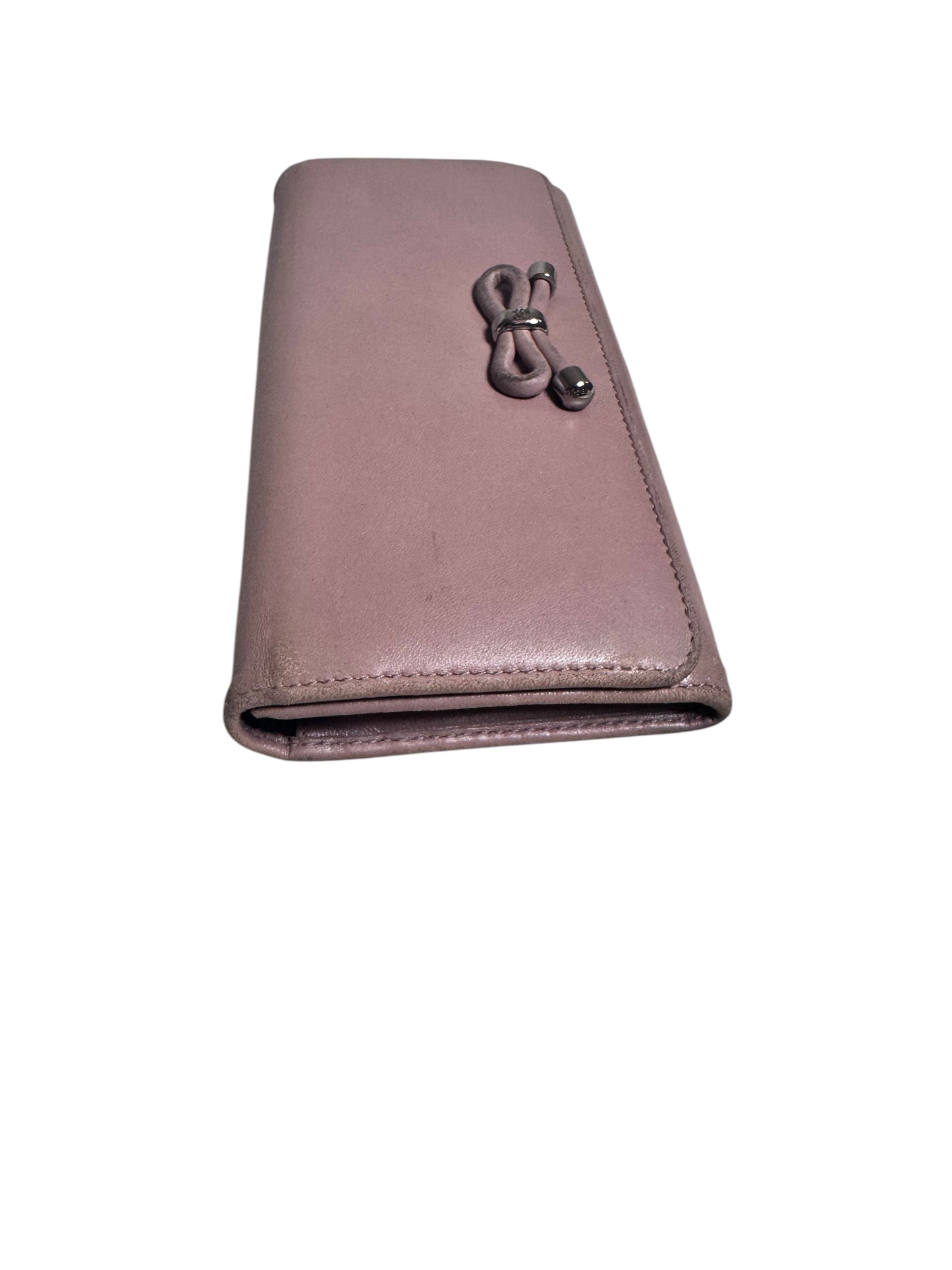 Loewe Ribbon Motif Leather Long Wallet