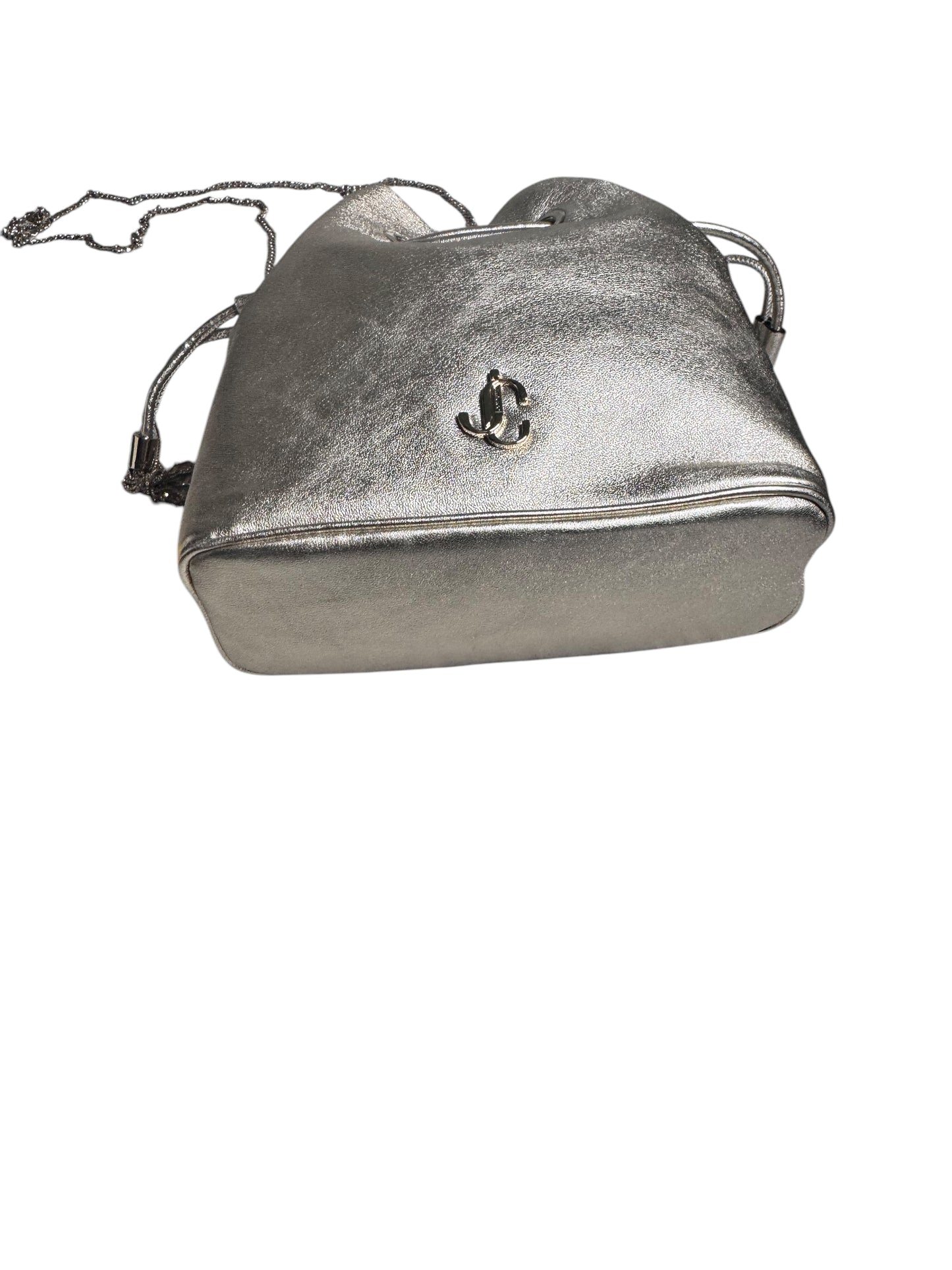 Jimmy Choo Bon Bon Metallic Gold Bucket Bag
