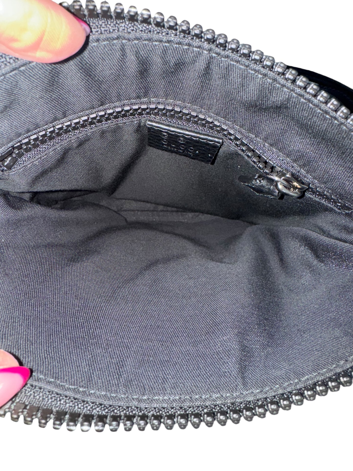 Gucci Sherry Nylon GG Messenger Bag - Black