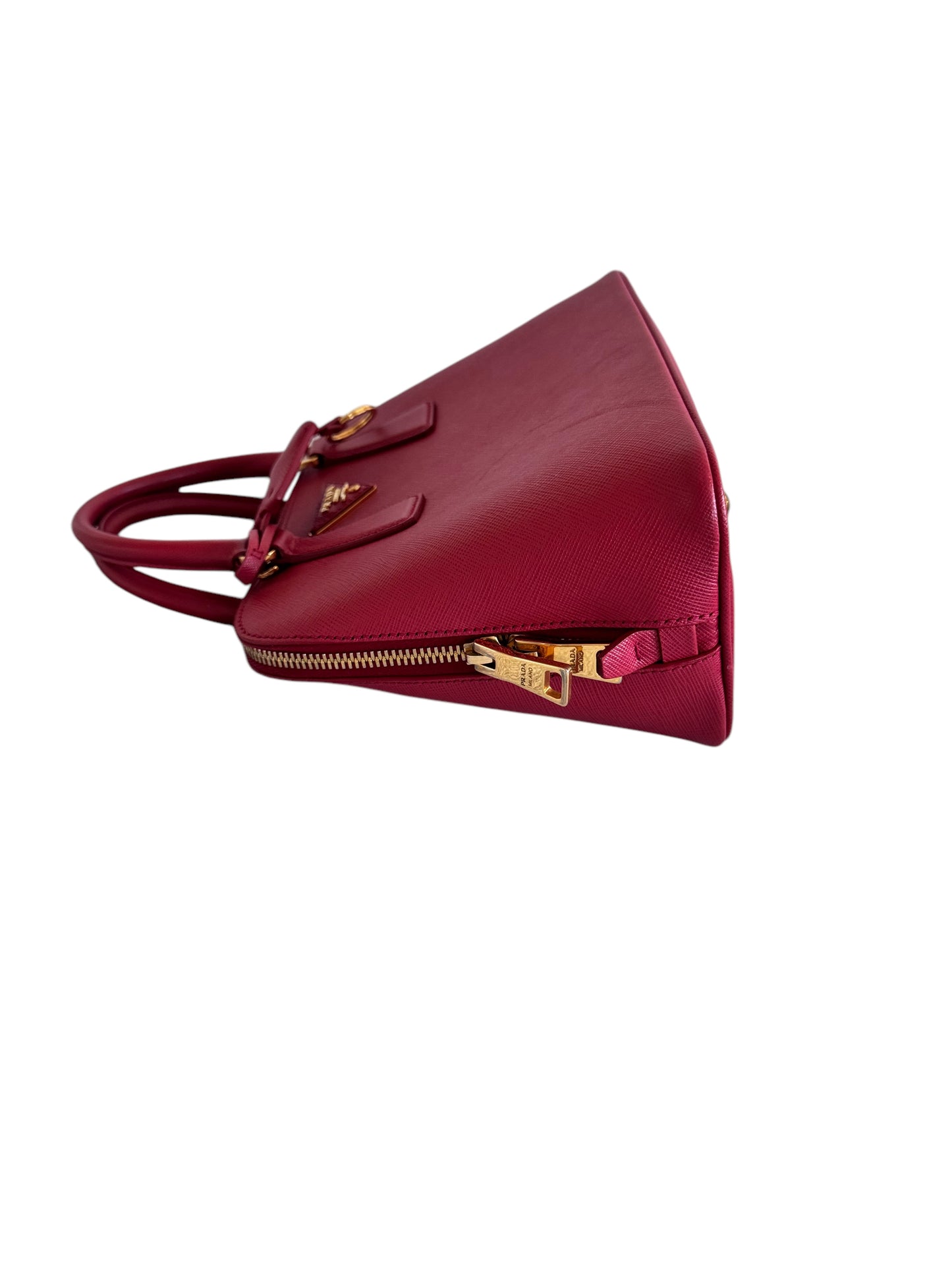 Prada Saffiano Leather Promenade 2way Tote Bag (RED)