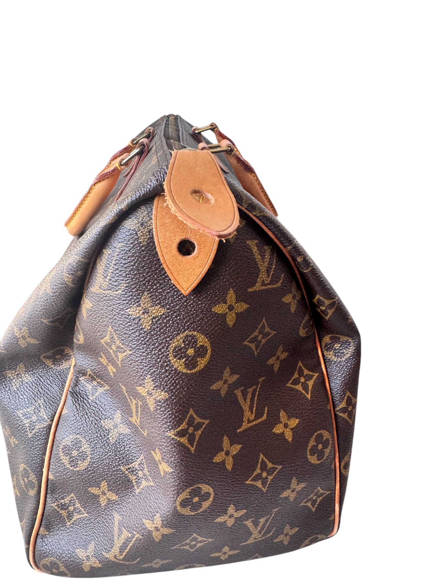 Louis Vuitton Monogram Canvas Speedy 40 from 1992 w/Lock & Key