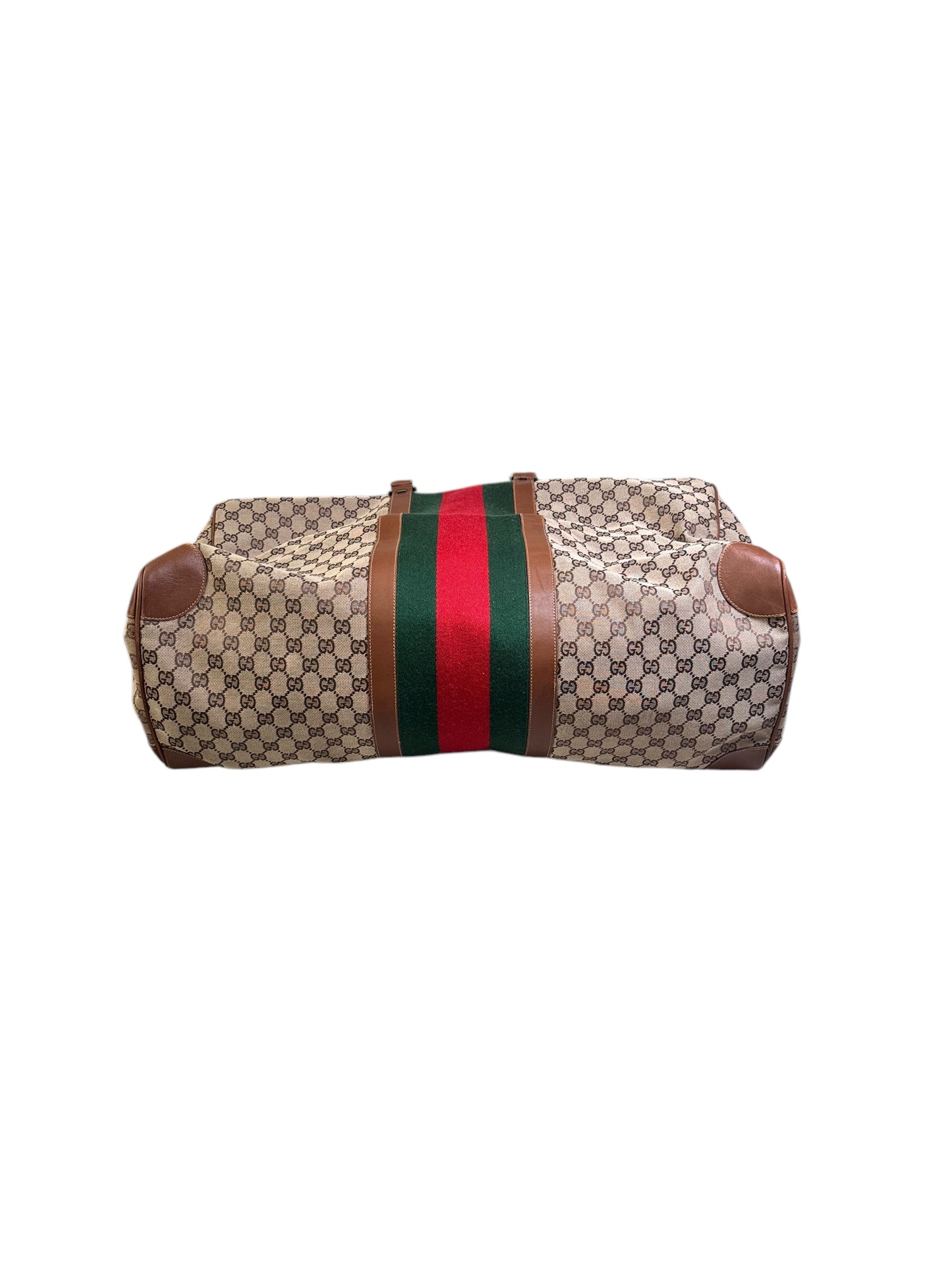 GUCCI Sherry Line GG Canvas Beige Large Duffle Bag