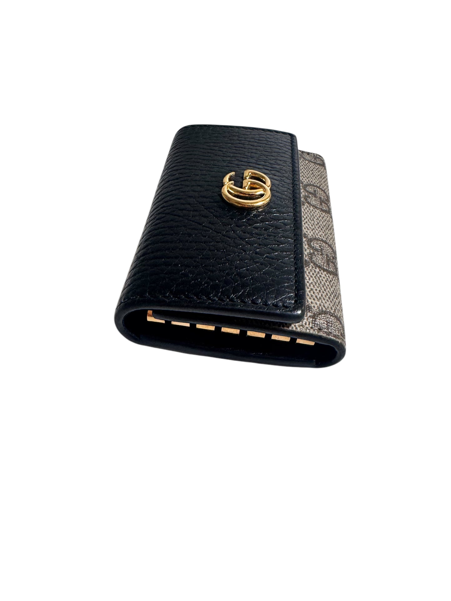 Gucci Canvas/Leather GG Logo Supreme 6 Ring Key Case