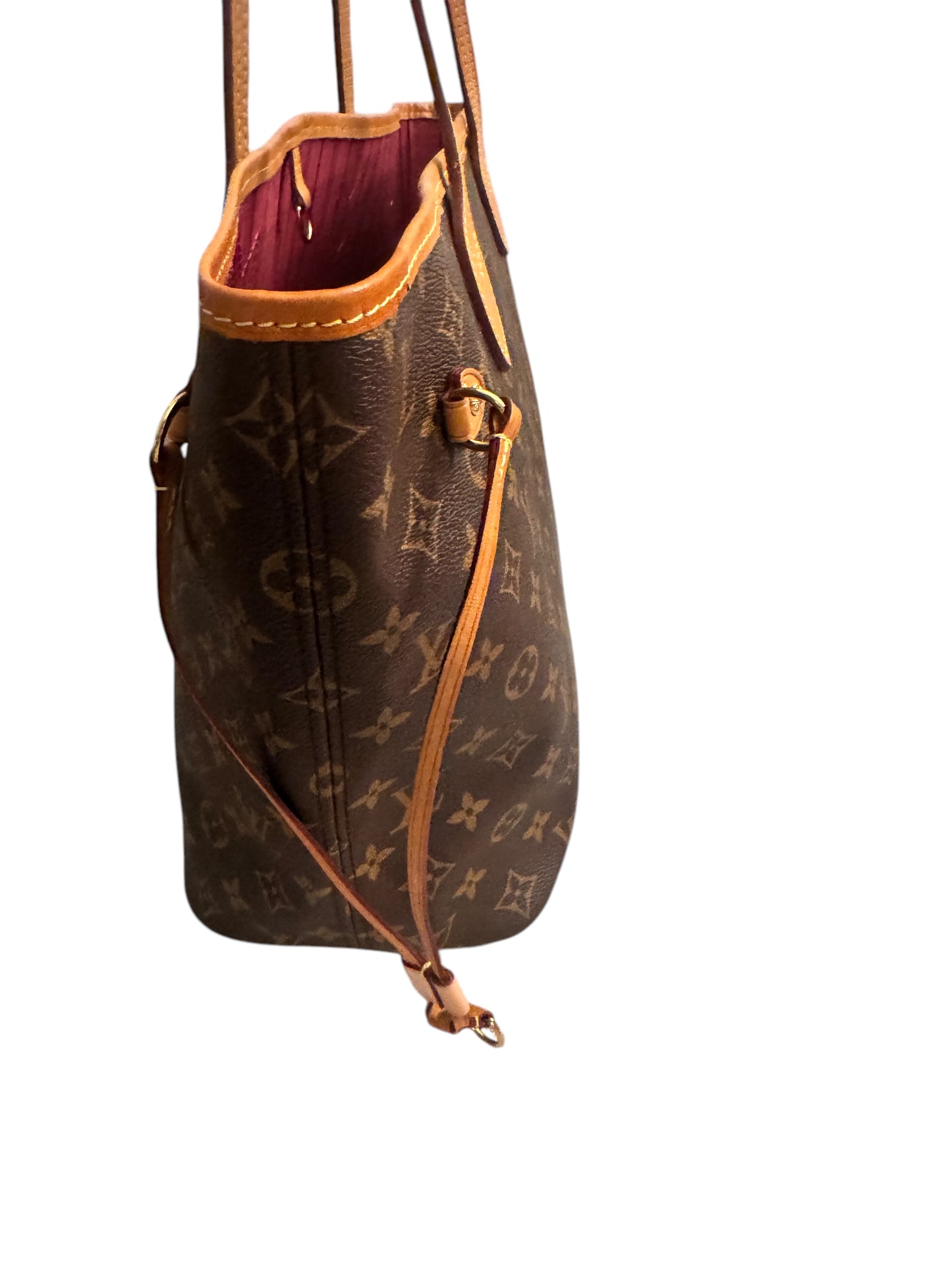 Louis Vuitton Monogram Canvas Neverful MM Fuschia Interior 2018