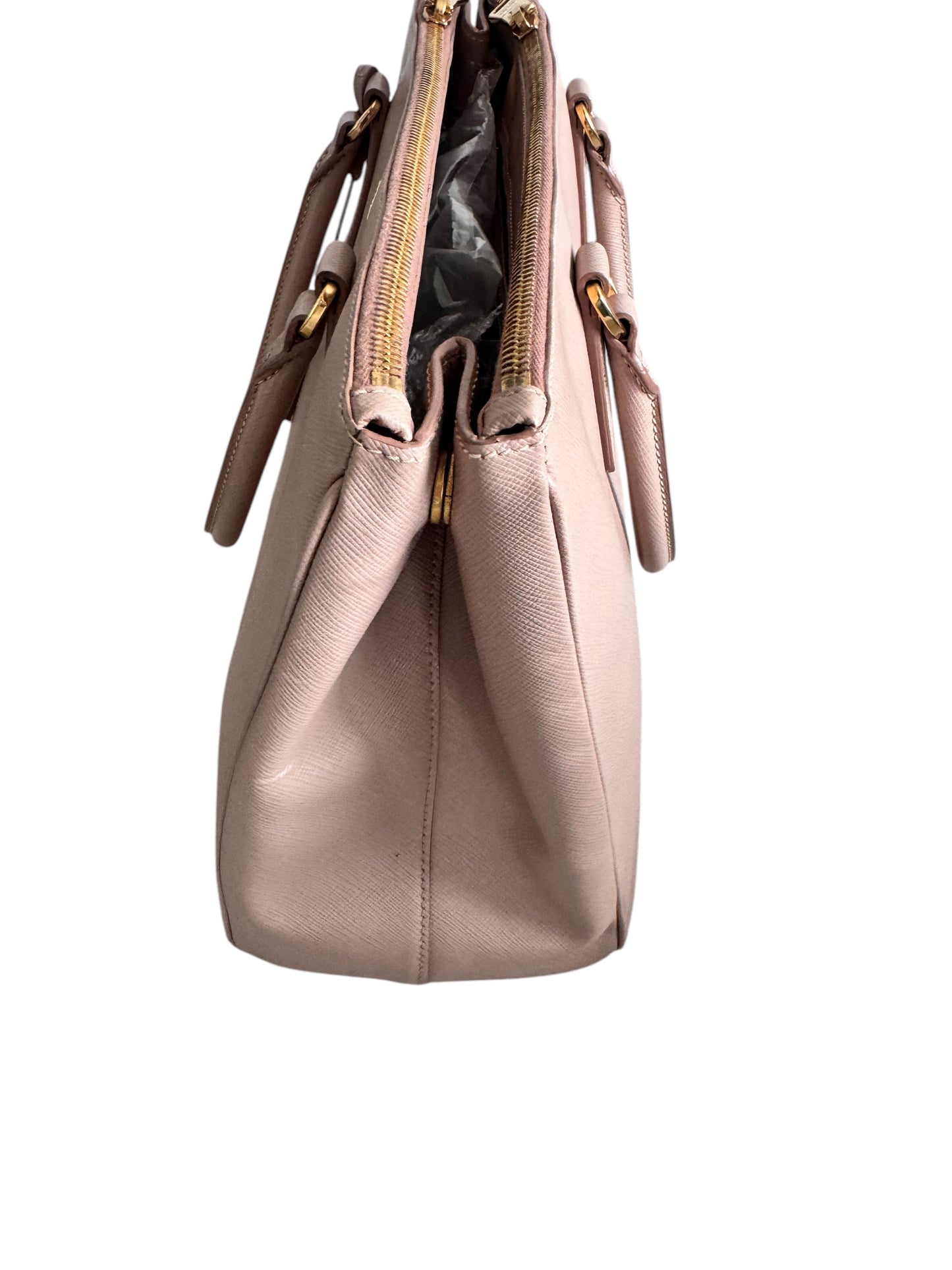 Prada Saffiano Leather Galleria Double Zip Tote 2way