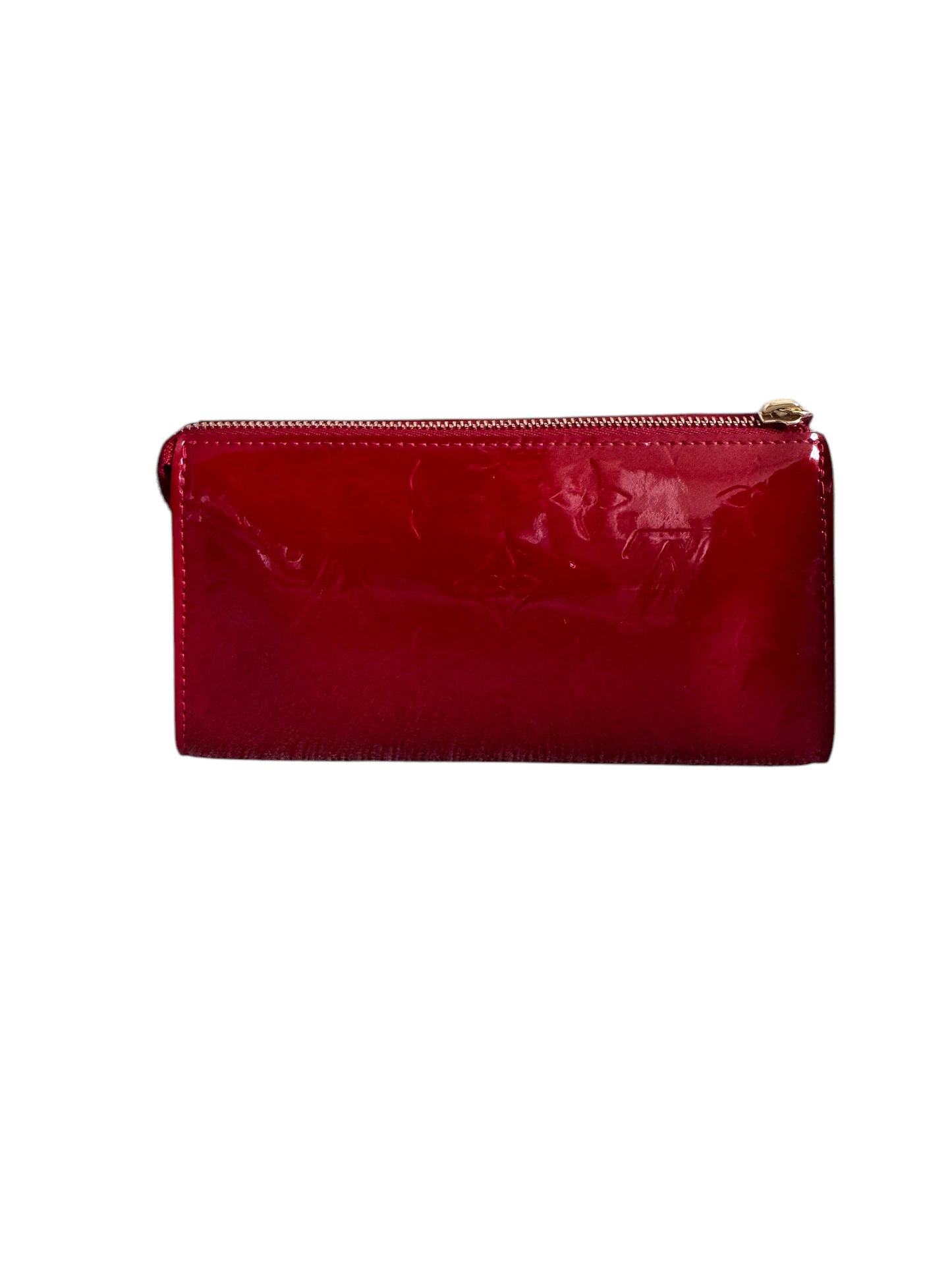 Louis Vuitton Monogram Vernis Trousse Cosmetic Pouch Red 2008