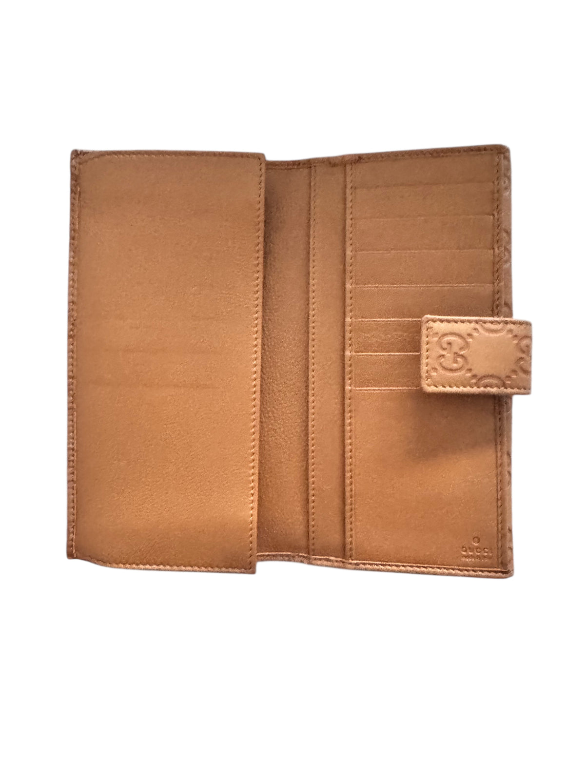 Gucci Guccissima Leather Continental Wallet Light Brown