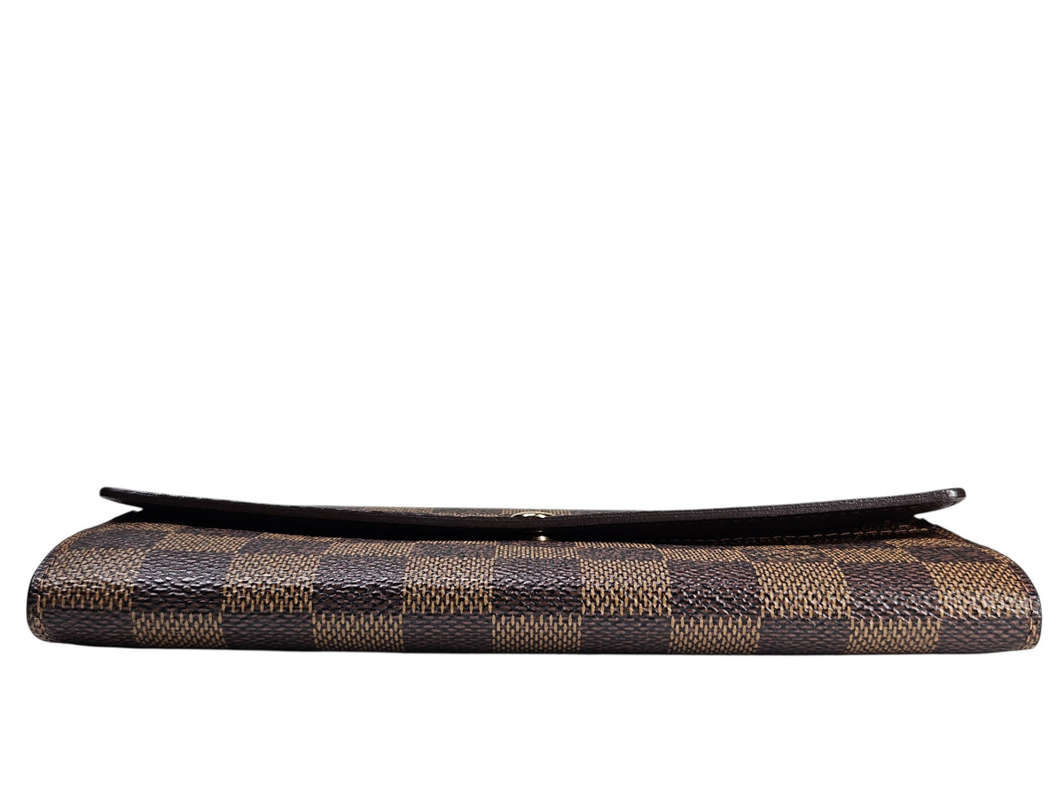 Louis Vuitton Damier Ebene Canvas Sarah Wallet 2009