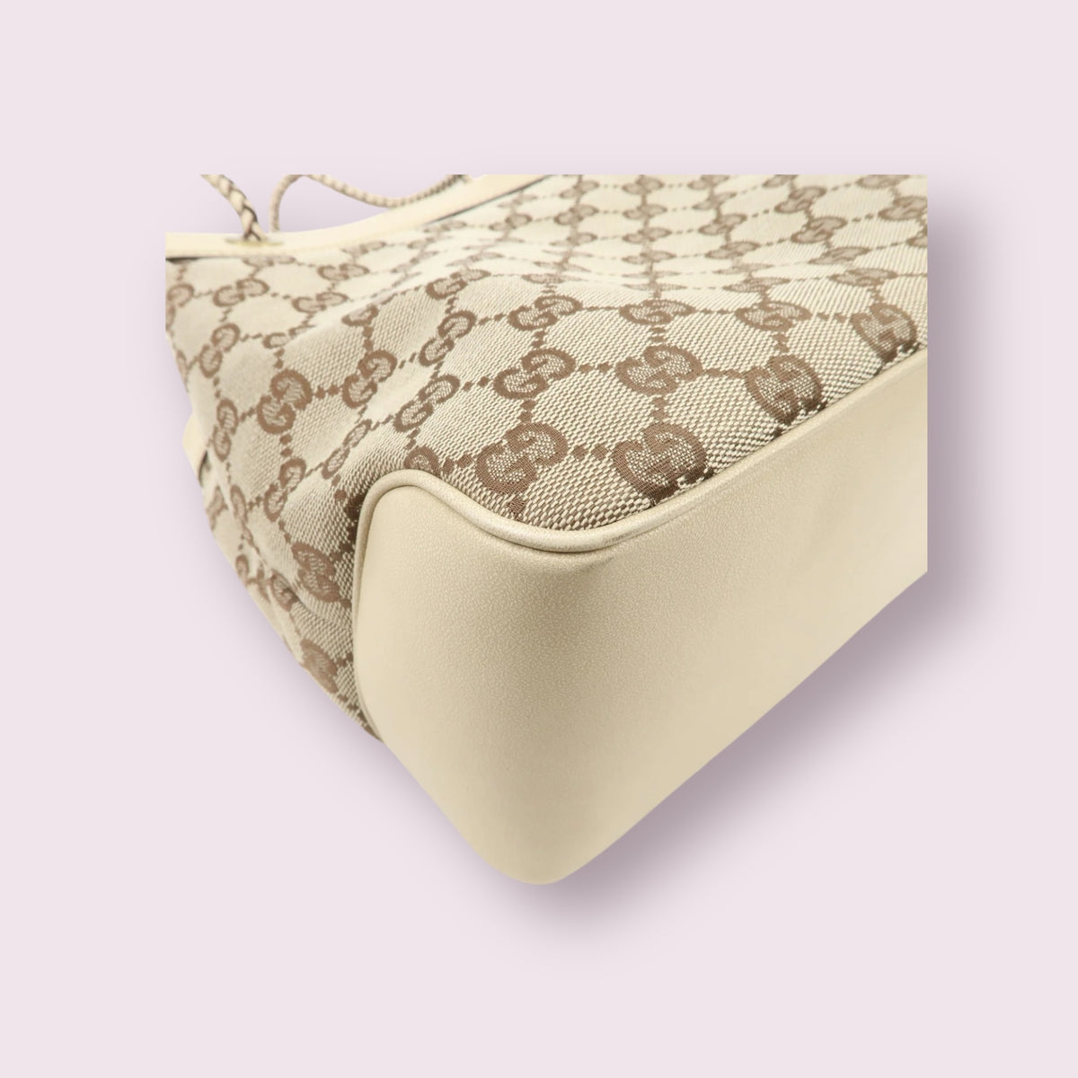 Gucci GG Canvas Shoulder Bag (Ivory)