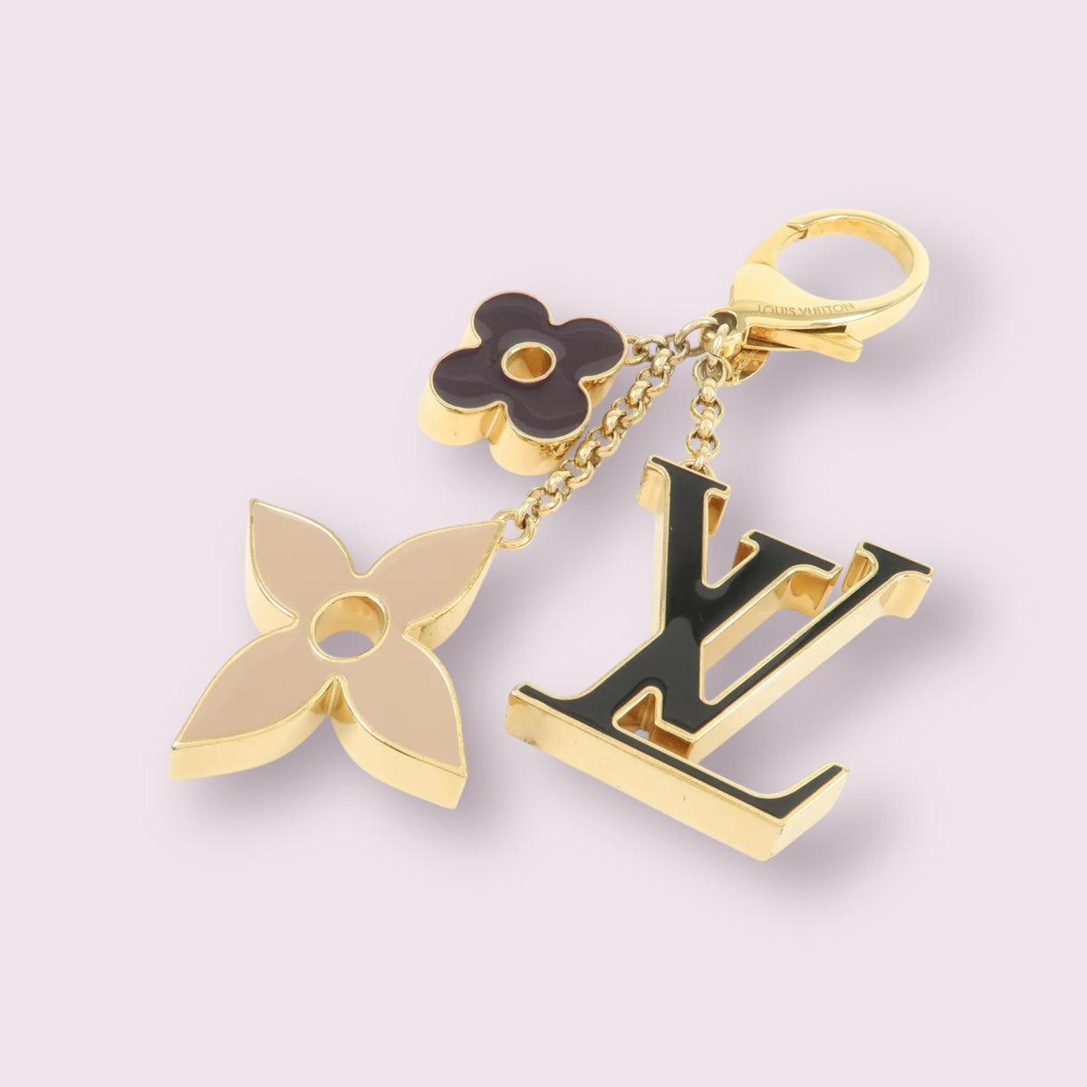 Louis Vuitton Fleur de Monogram Key Chain Bag Charm 2018