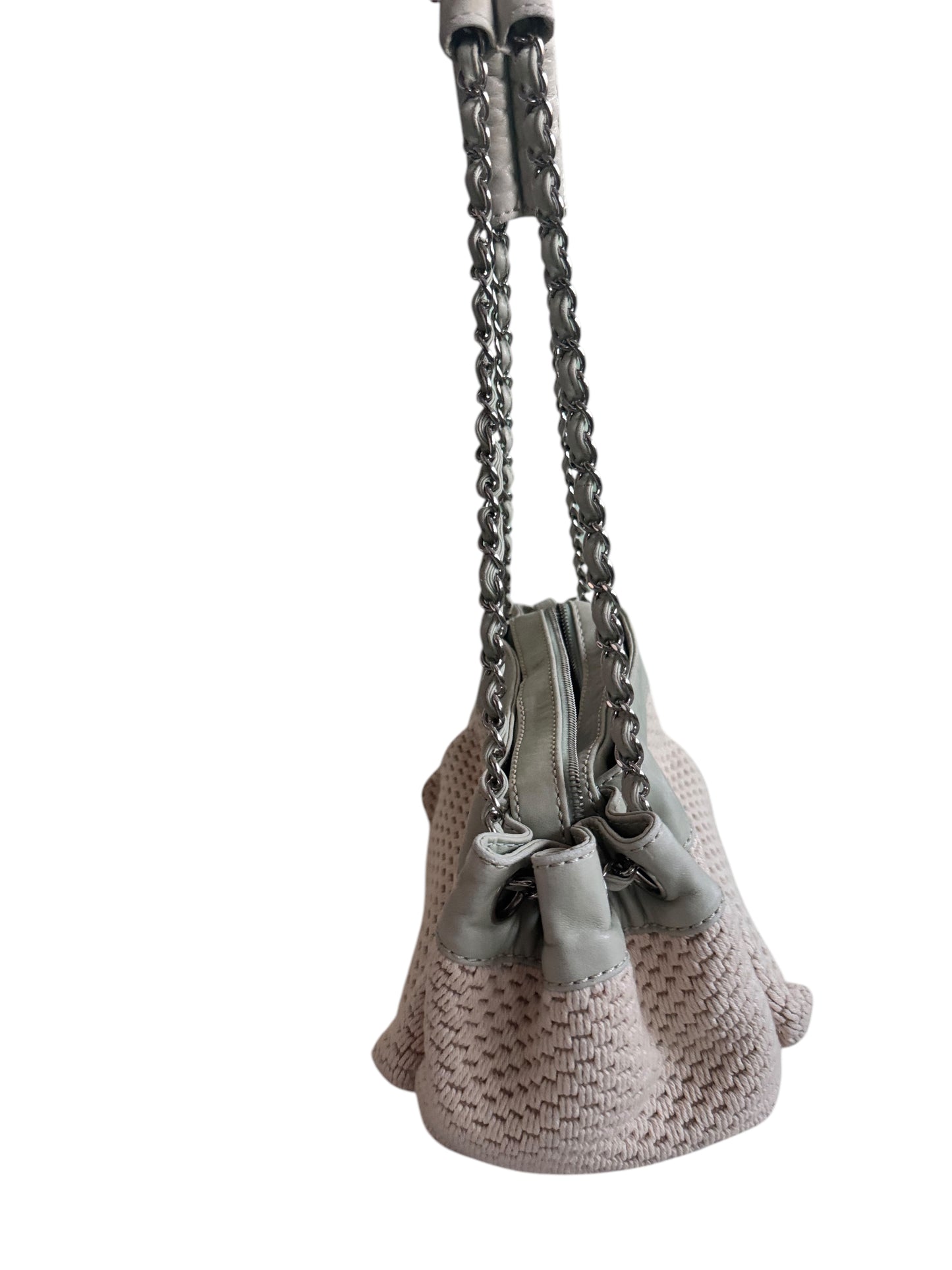 Chanel Lax Crochet Accordion Shoulder Bag
