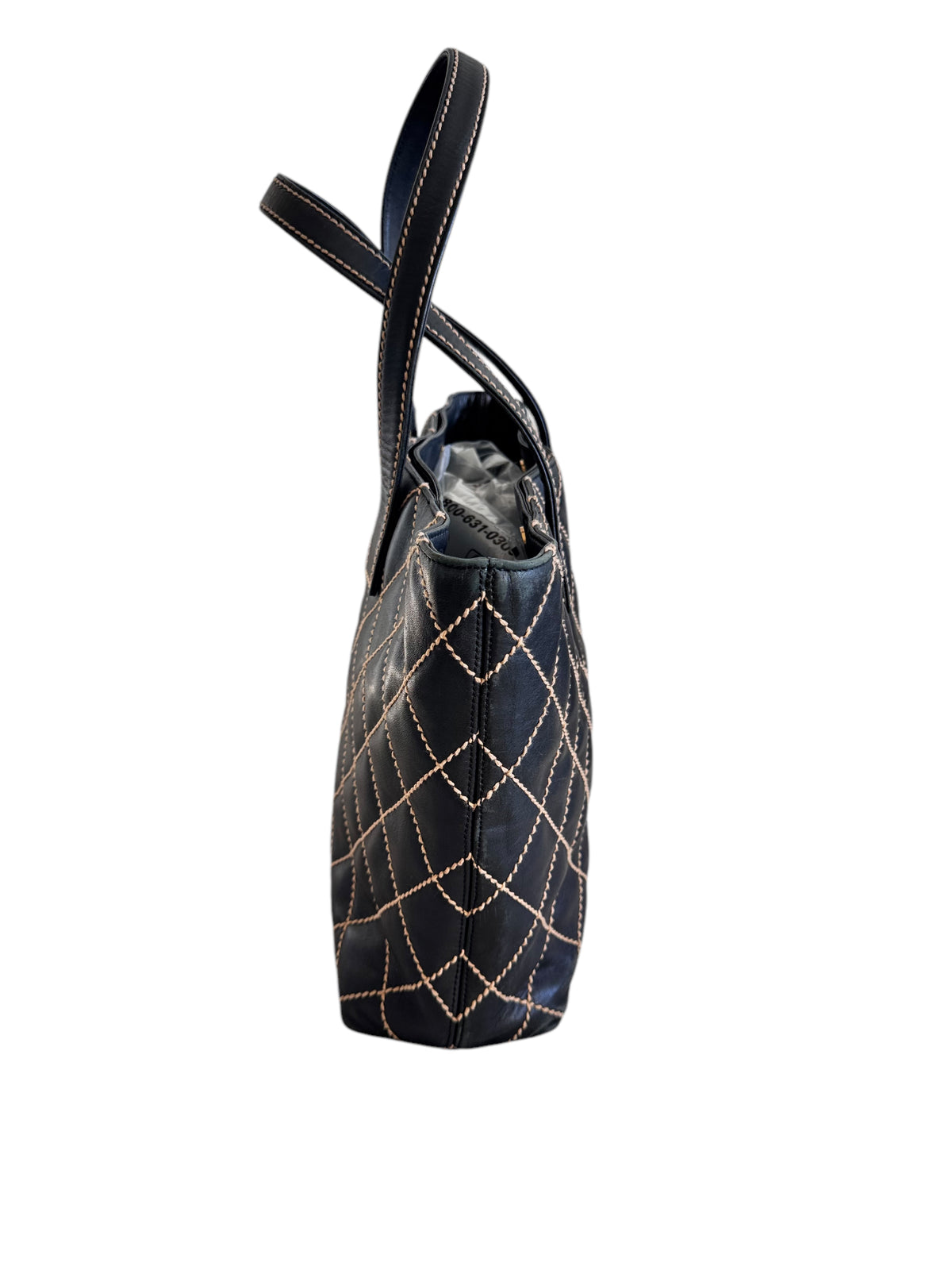 Chanel Wild Stitch Lambskin Tote (Black)