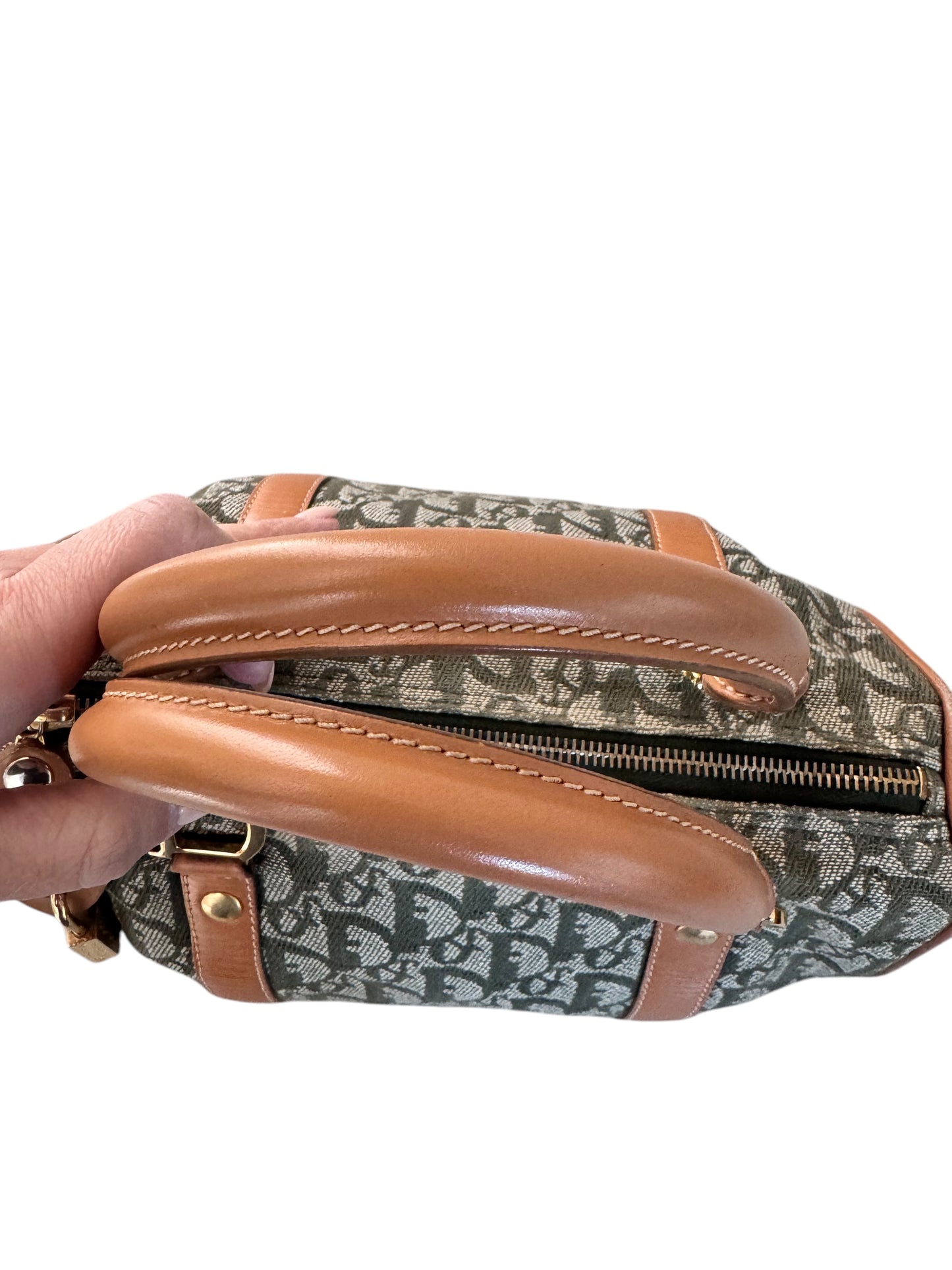 Christian Dior Trotter Mini Boston Bag (Green)