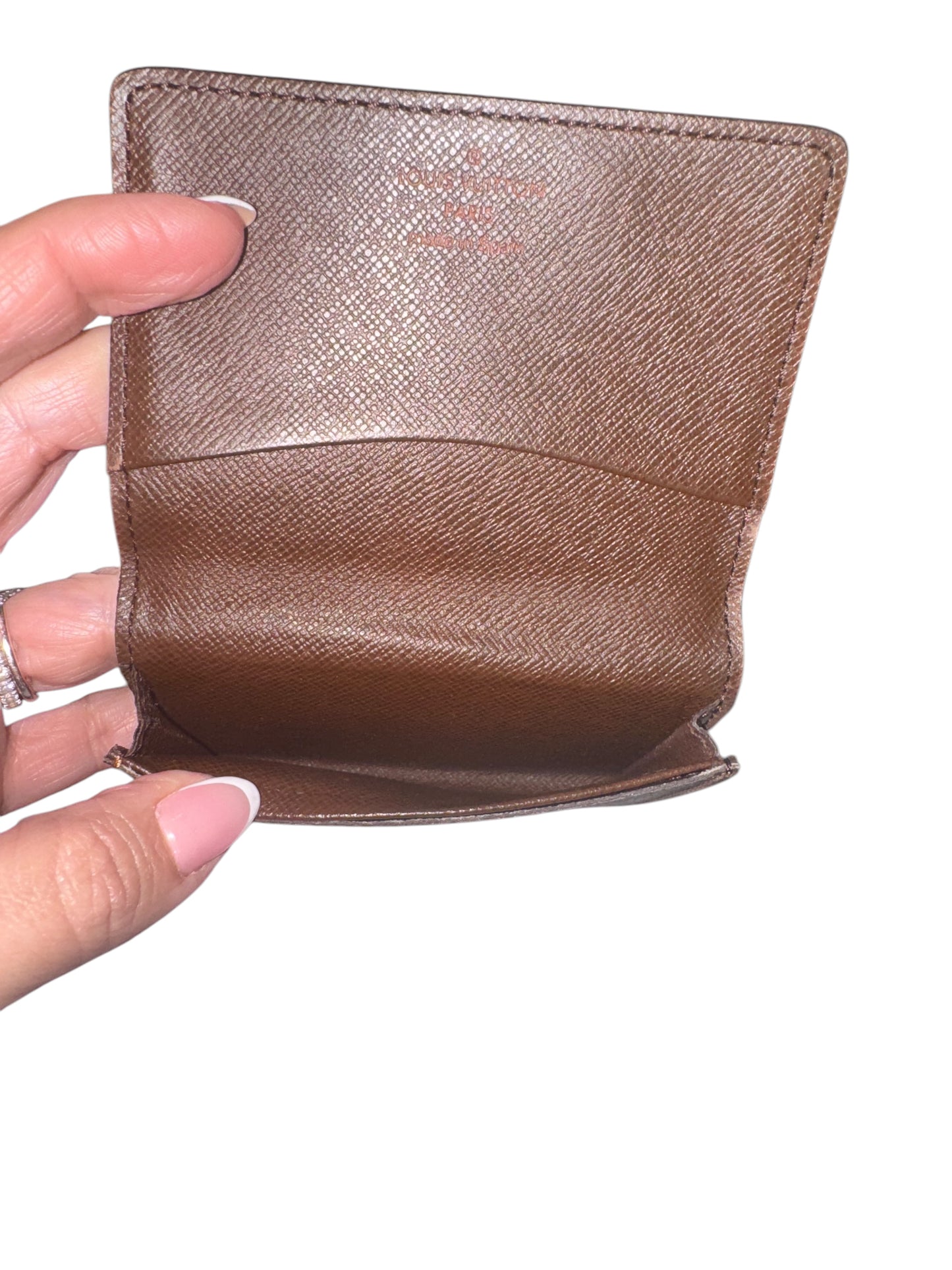 Louis Vuitton 2003 Damier Ebene Business Card Holder