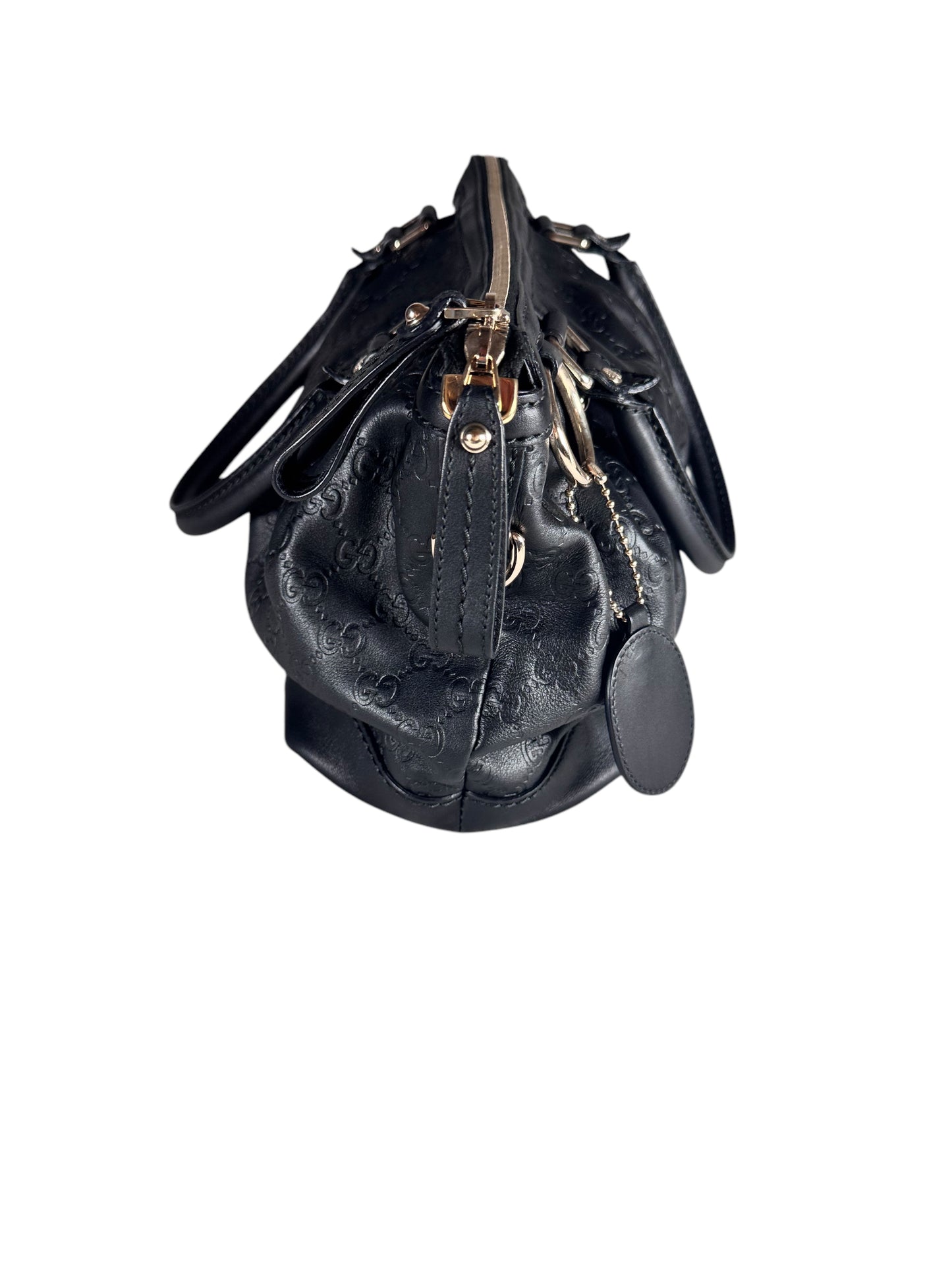 Gucci Guccisima Leather Sukey Tote 2way (Black)