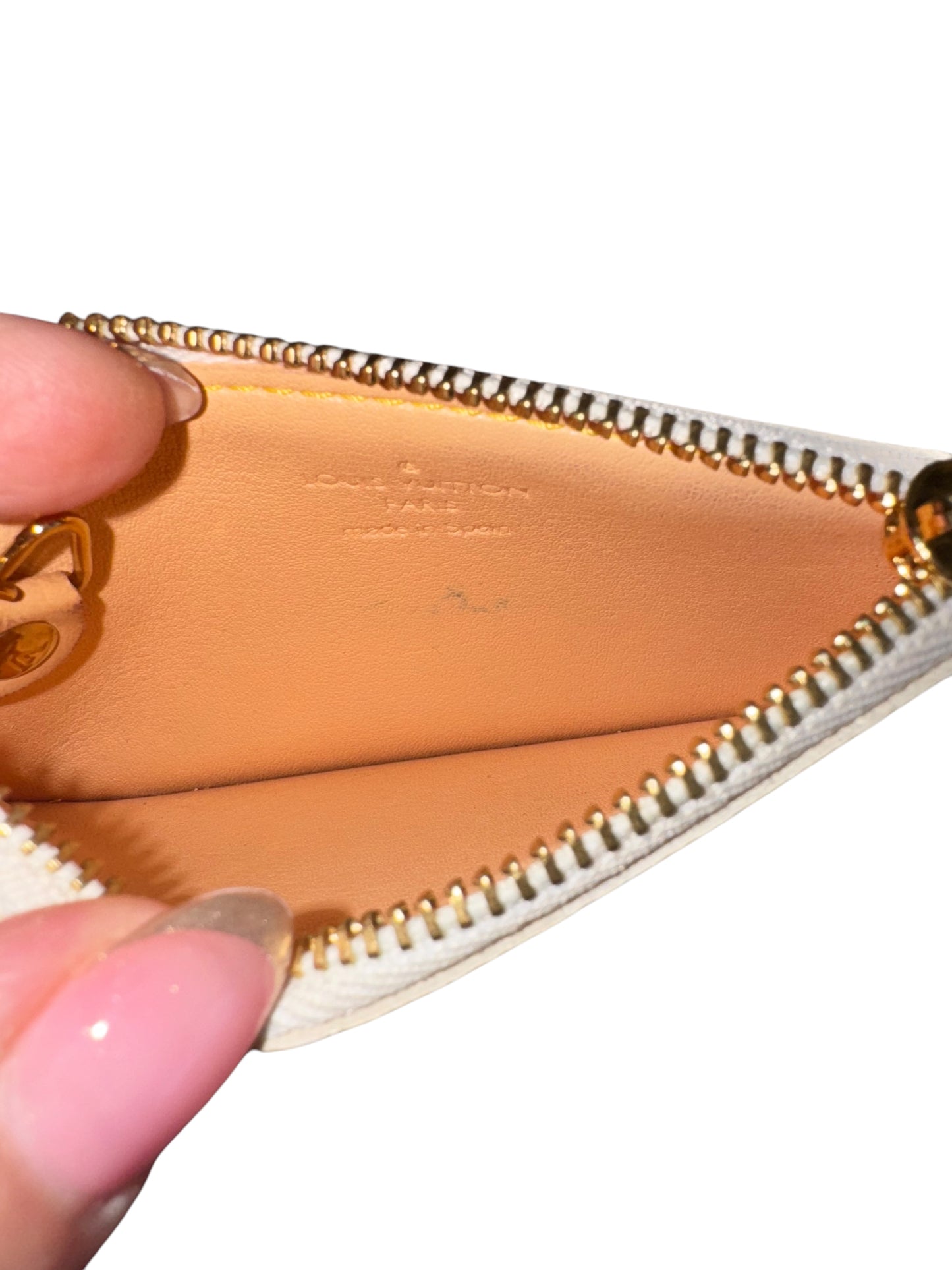 Louis Vuitton Multicolor Canvas Pochette Cles Blanc 2003