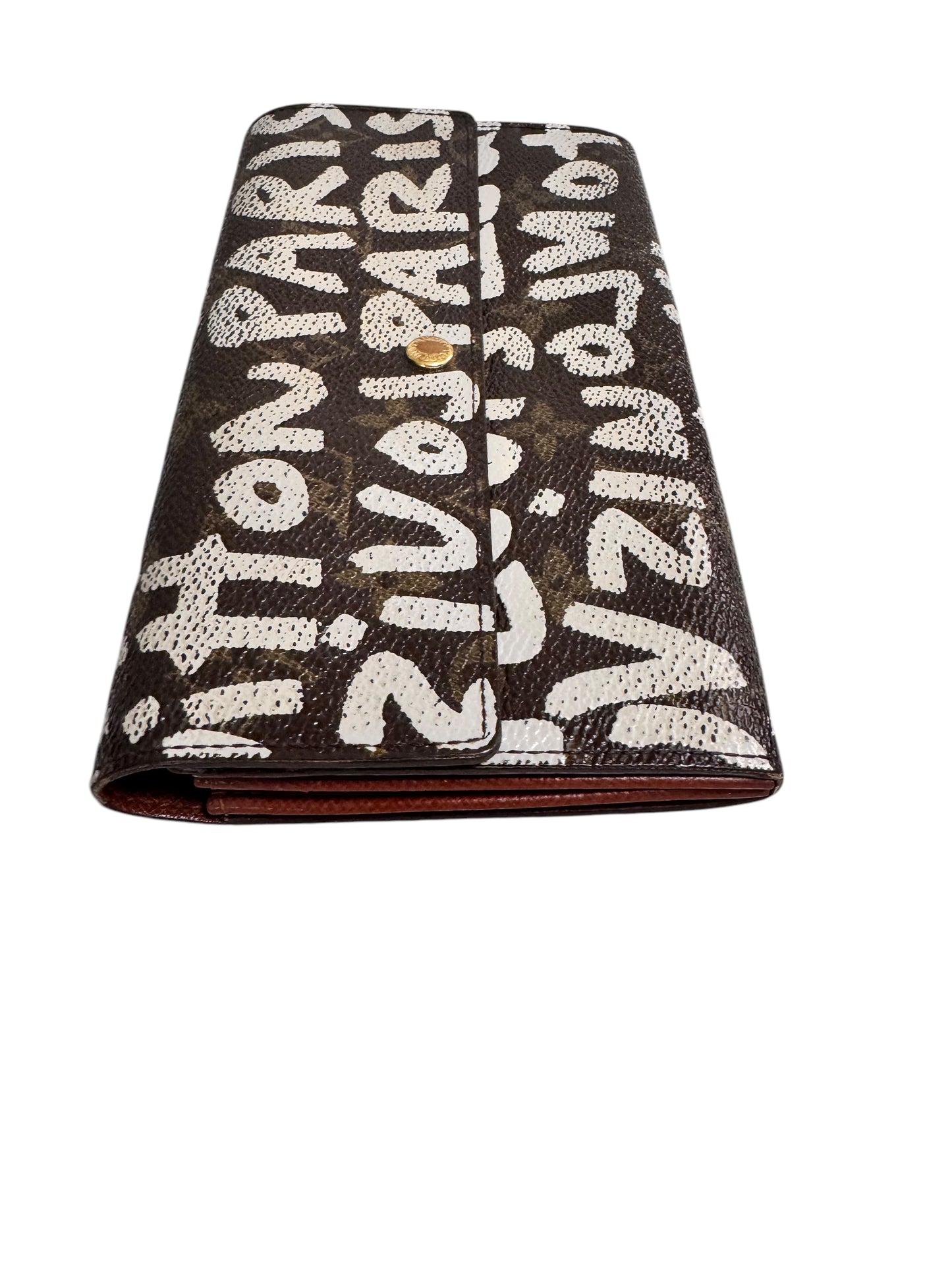 Louis Vuitton Monogram Canvas Graffiti 2001 Portefeuille Sarah Wallet (Limited Edition)