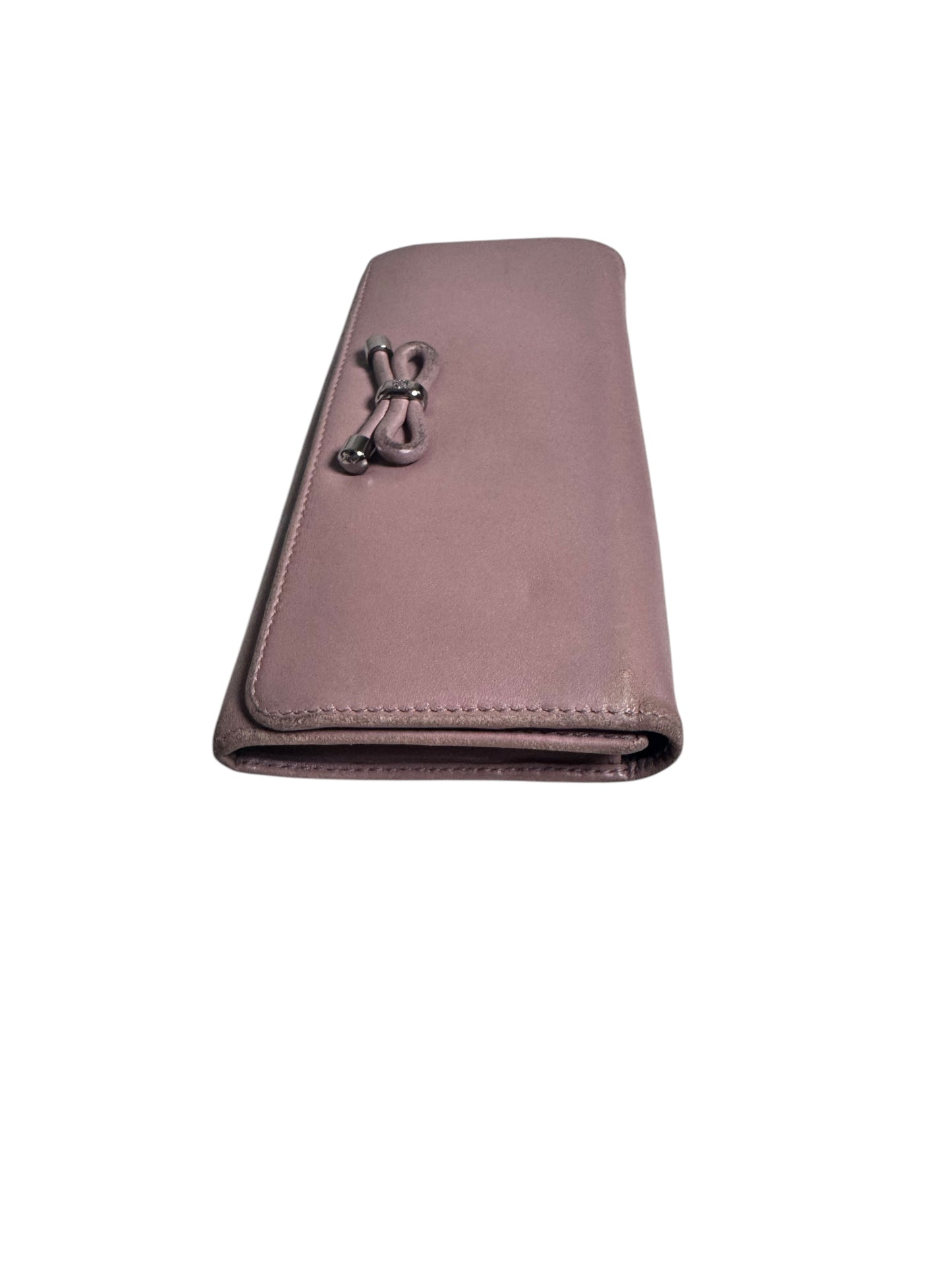 Loewe Ribbon Motif Leather Long Wallet