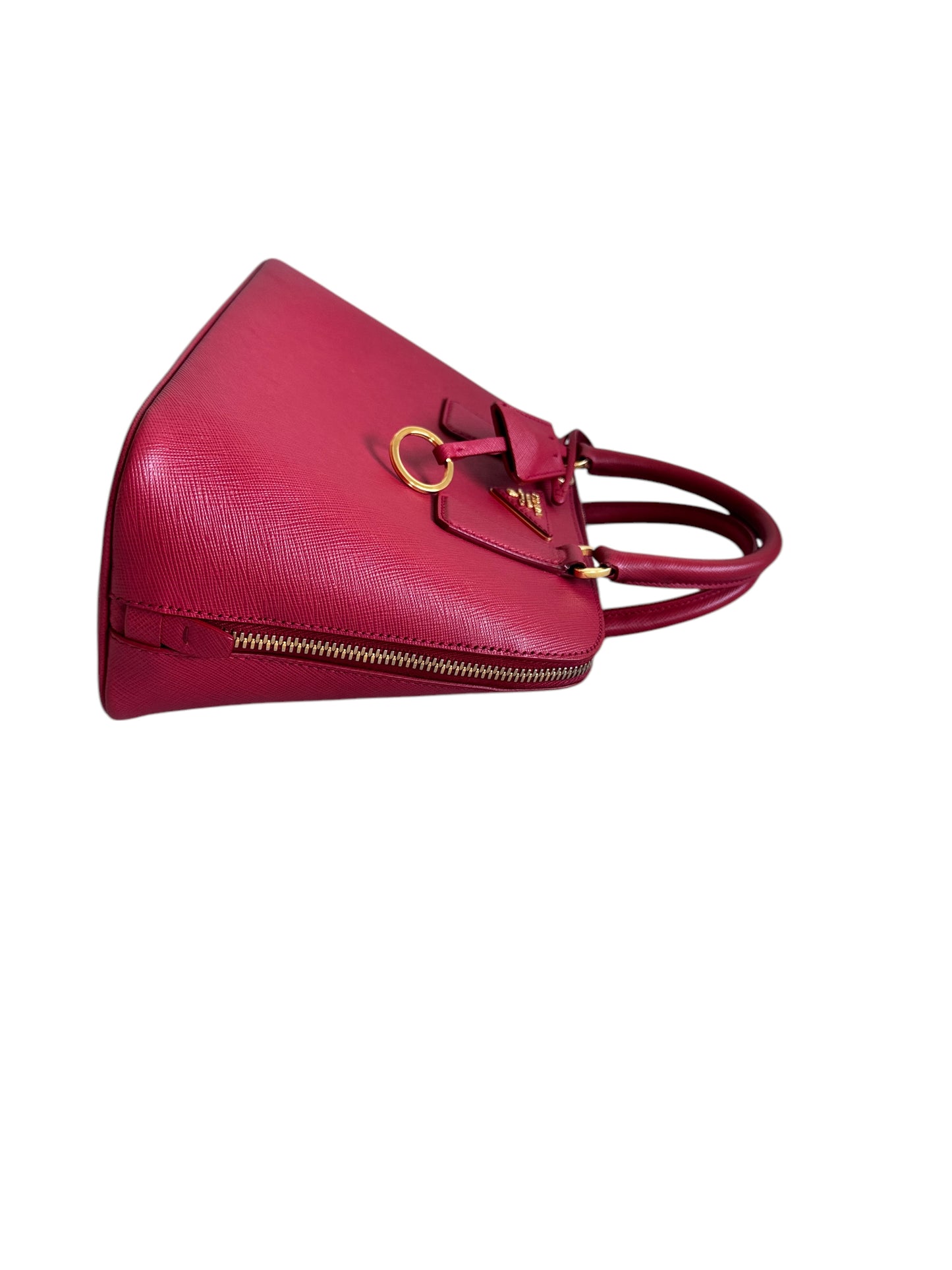 Prada Saffiano Leather Promenade 2way Tote Bag (RED)