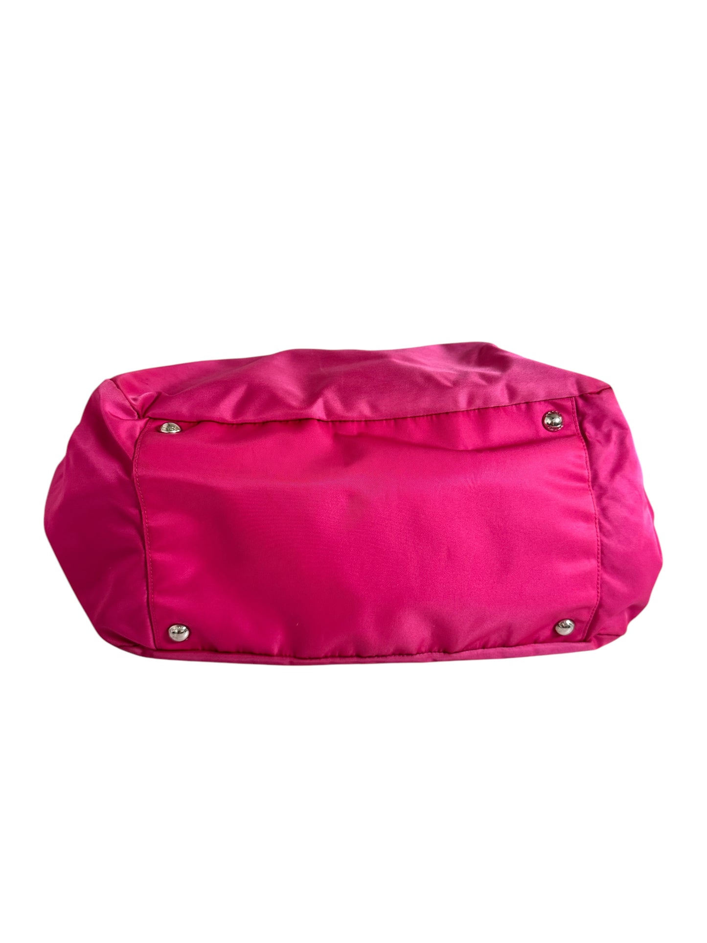 Prada Medium Nylon Tote 2 way Pink/Black