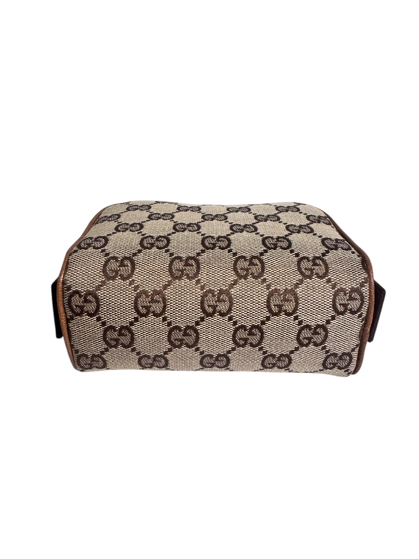Gucci GG Canvas Cosmetic Bag Brown with Box