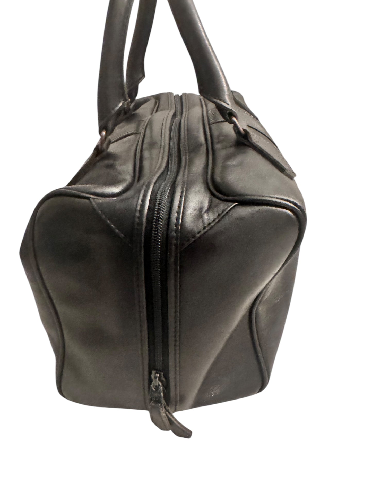 Yves Saint Laurent Leather Bauletto Vintage Boston Bag