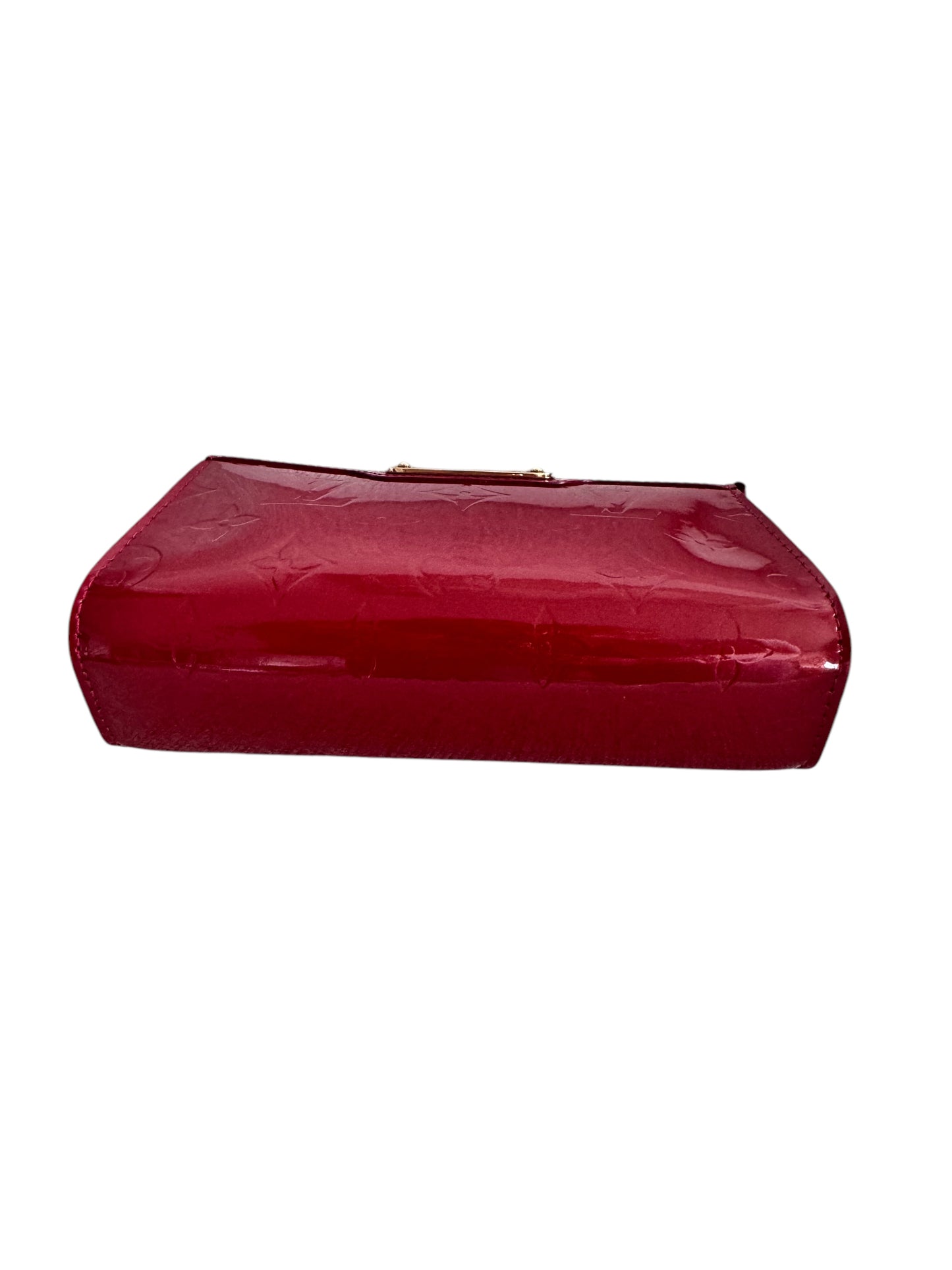 Louis Vuitton Monogram Vernis Trousse Cosmetic Pouch Red 2008
