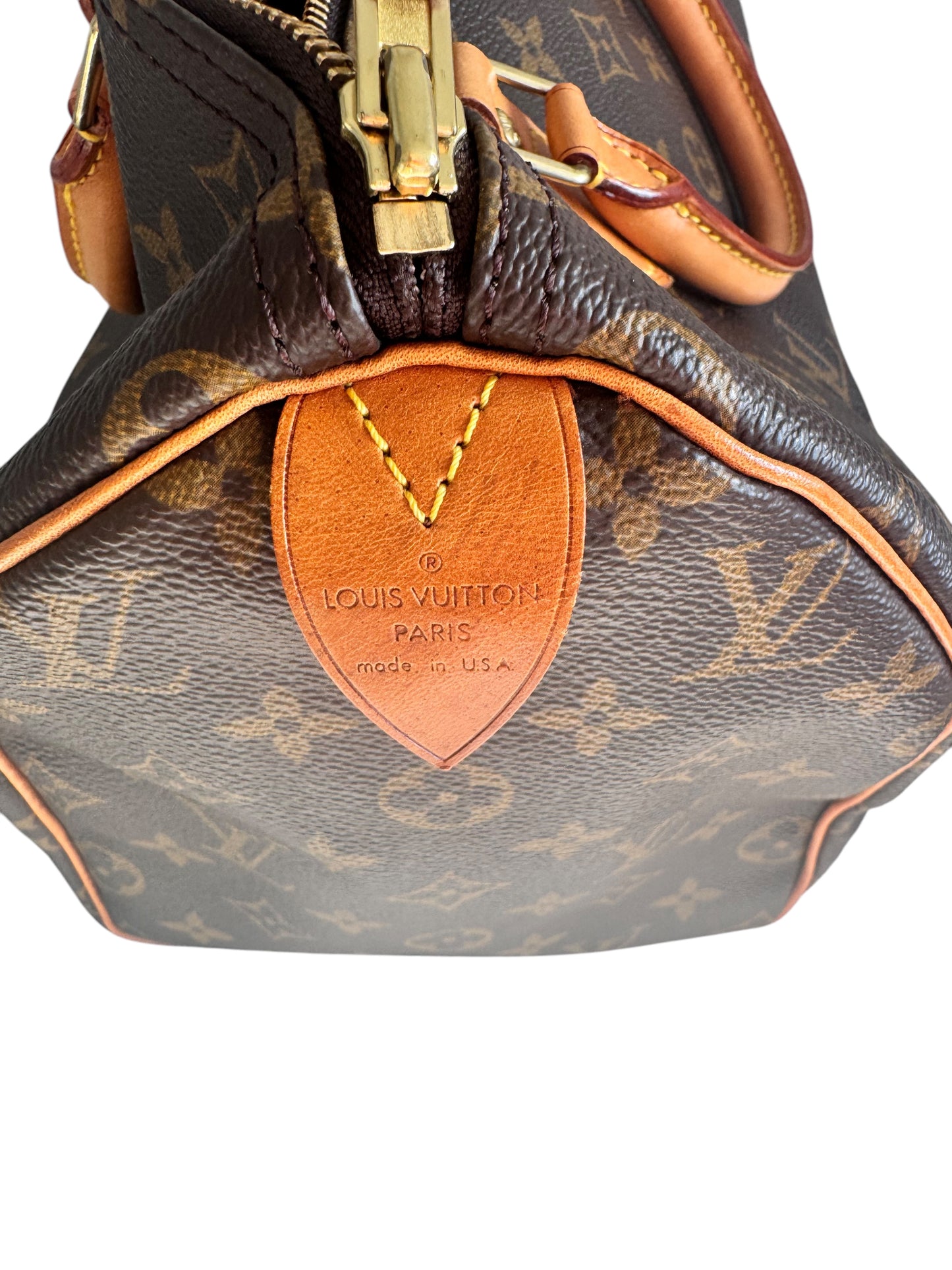 Louis Vuitton Monogram Canvas Speedy 30 2001 w/ Lock & Key